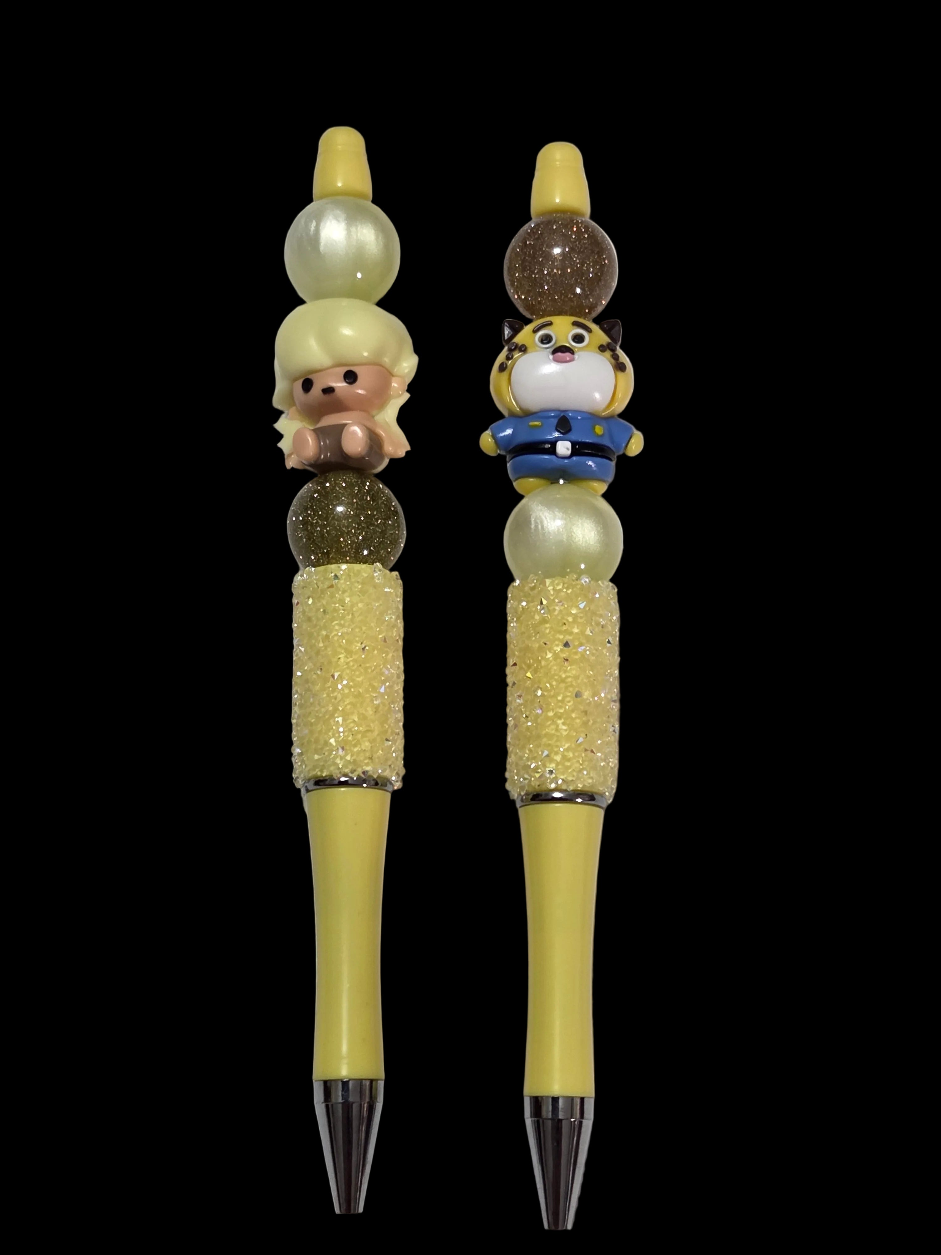 Cartoon beaded pens