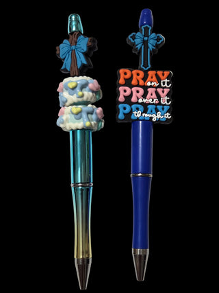 Focal beaded pens