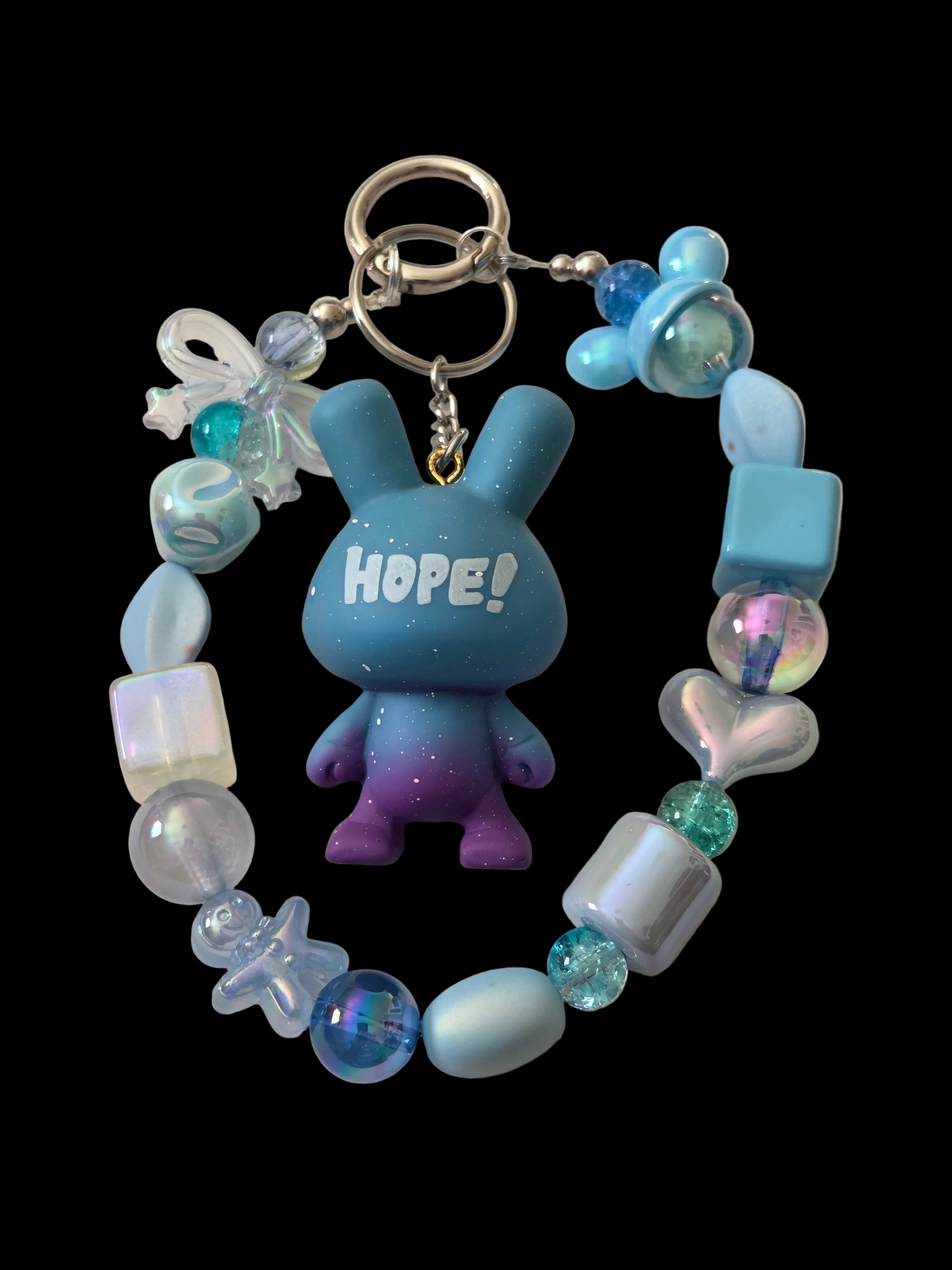 Blue 3d figure Keychains