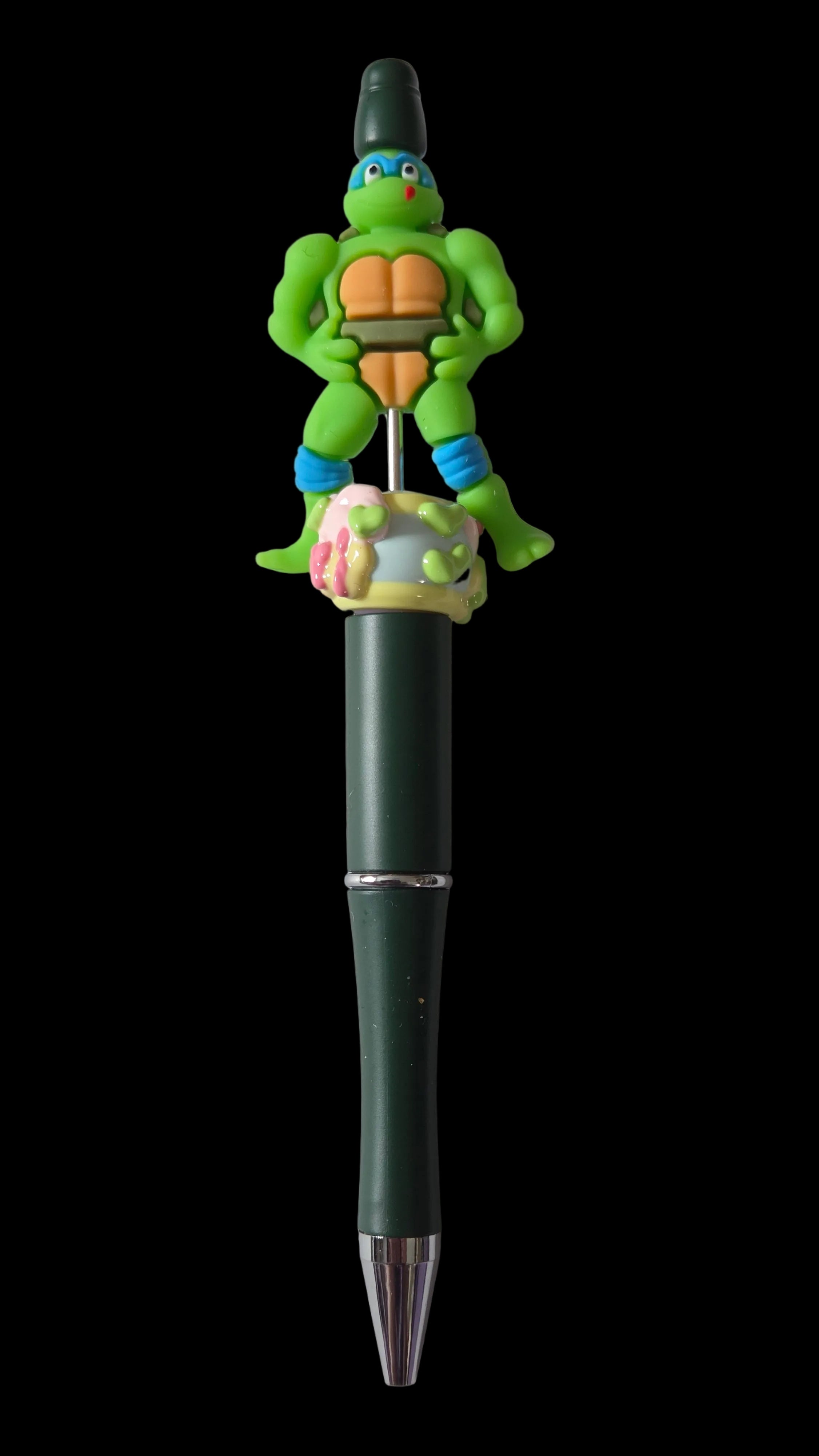 Green and blue  pens