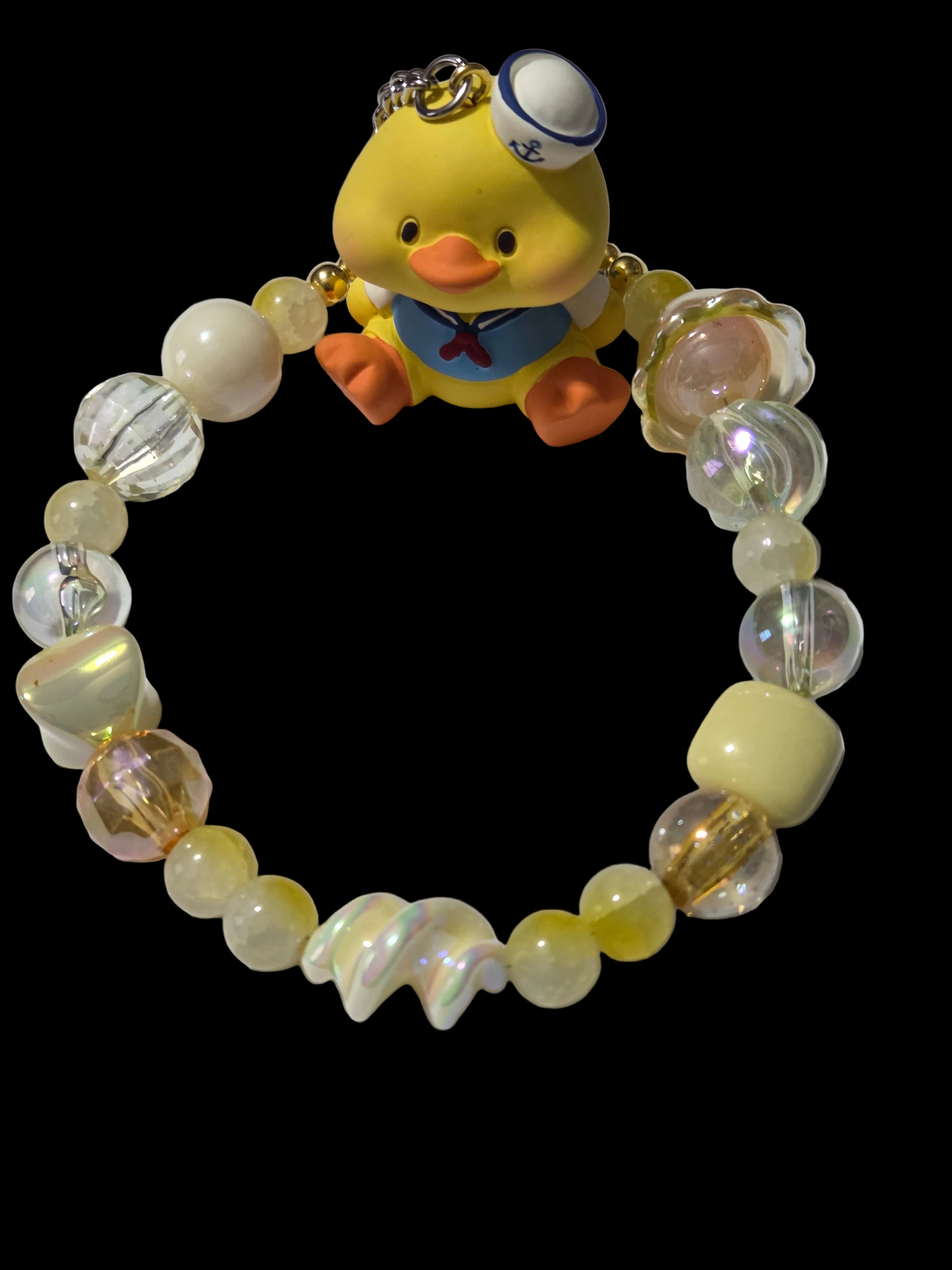 Yellow , gold 3d figure Keychains