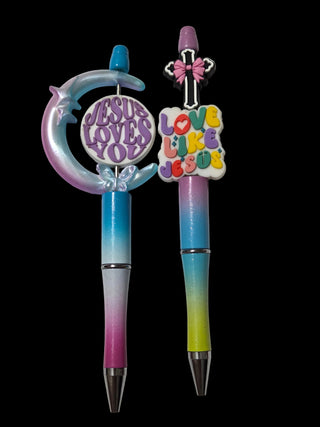 Focal beaded pens