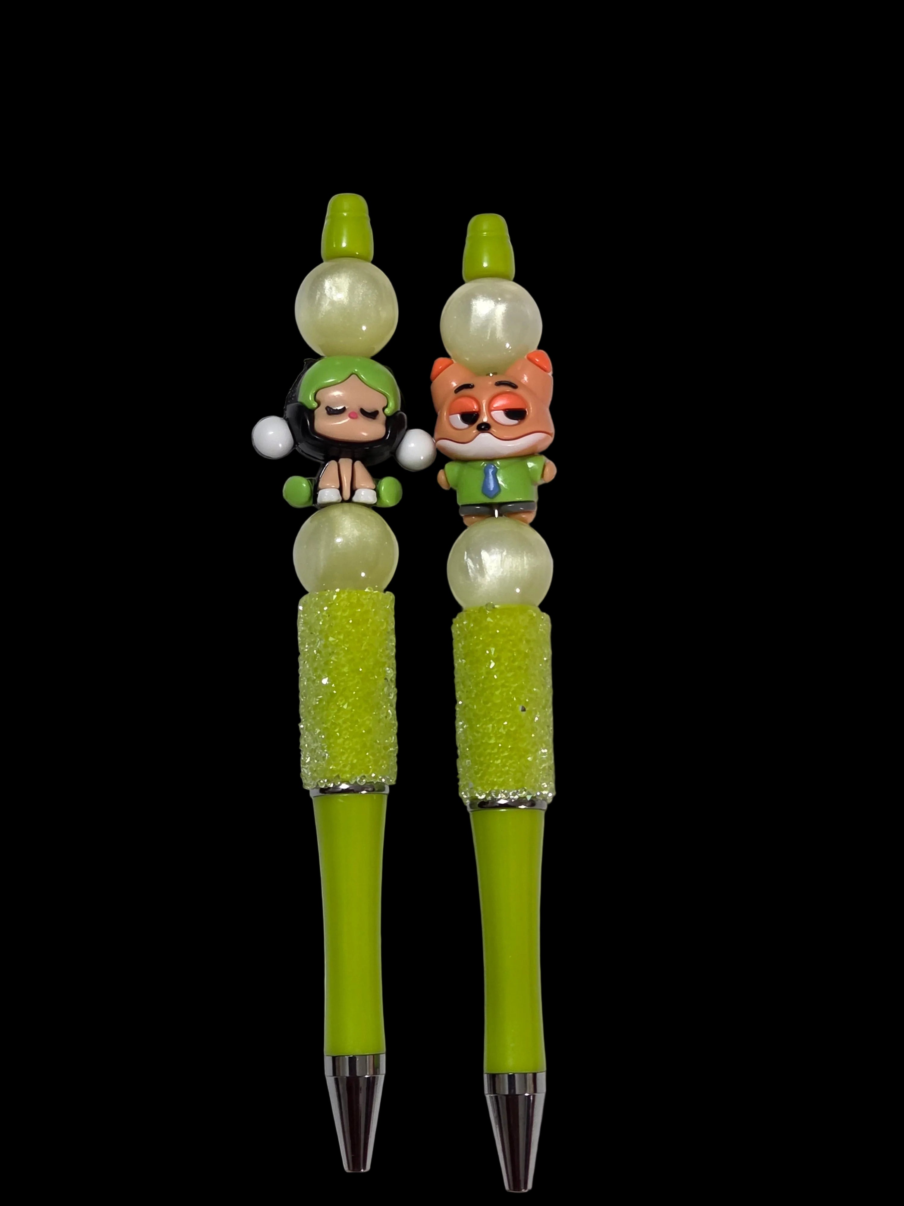 Cartoon beaded pens