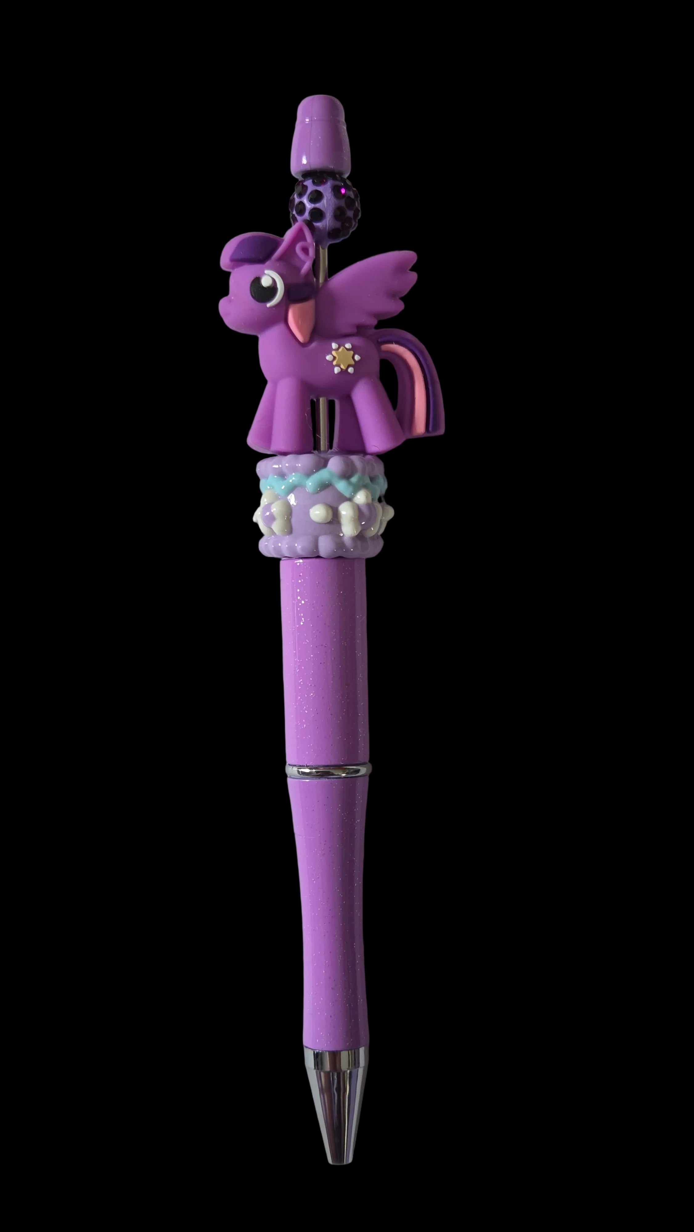 Purple and pink pens