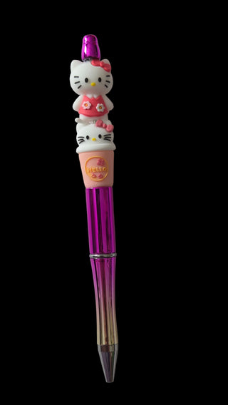 Purple and pink pens