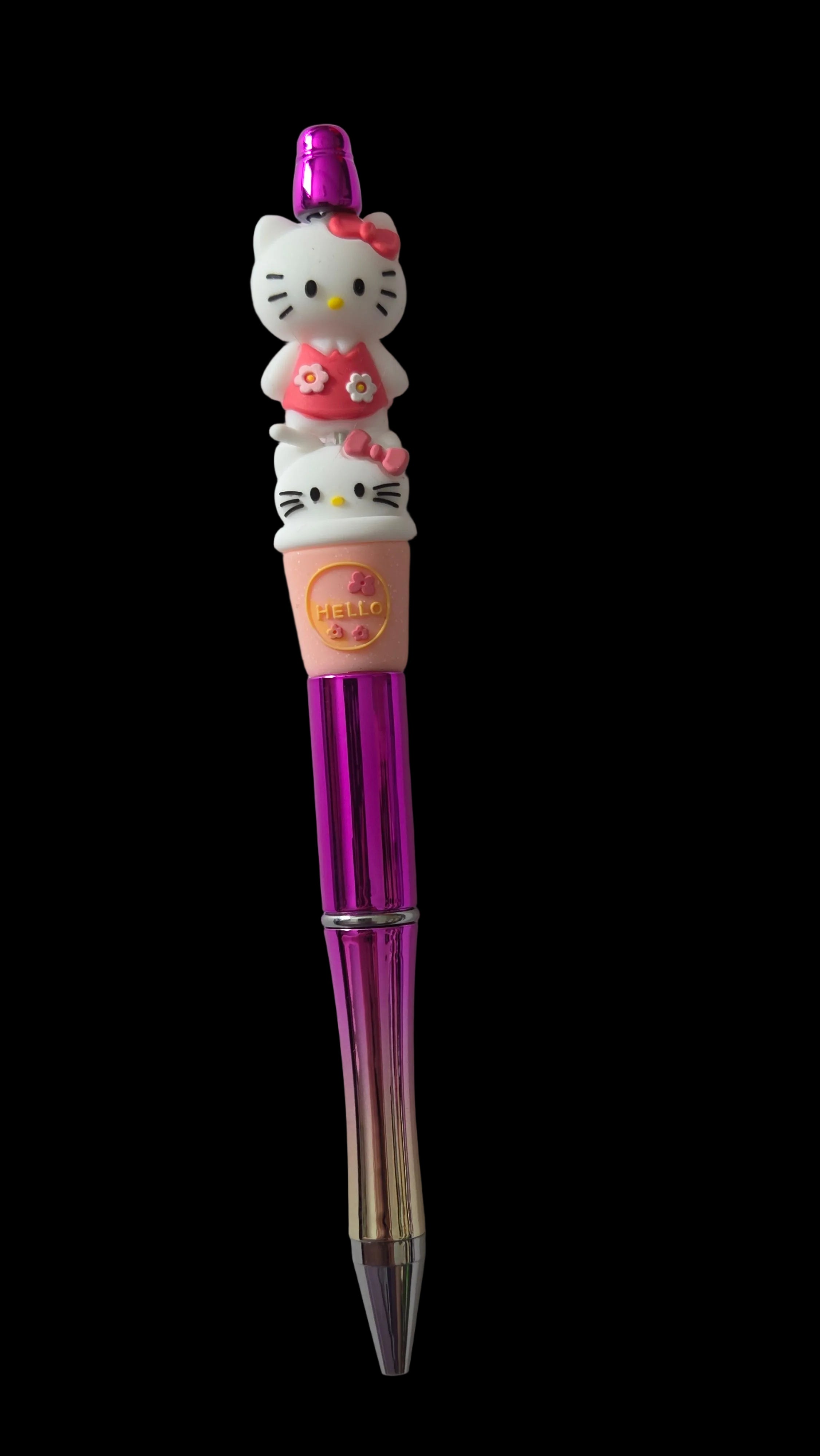 Purple and pink pens