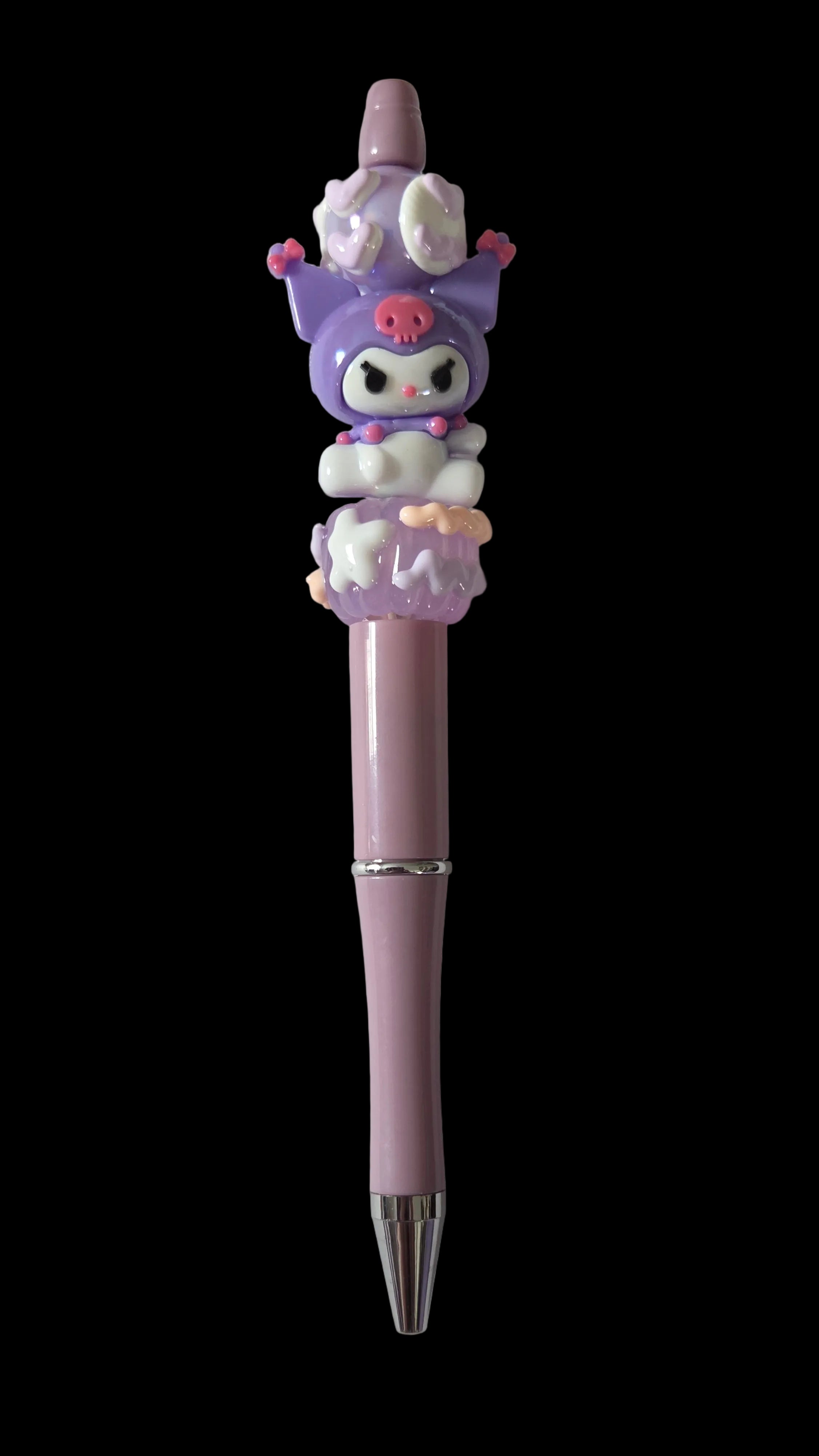 Purple and pink pens