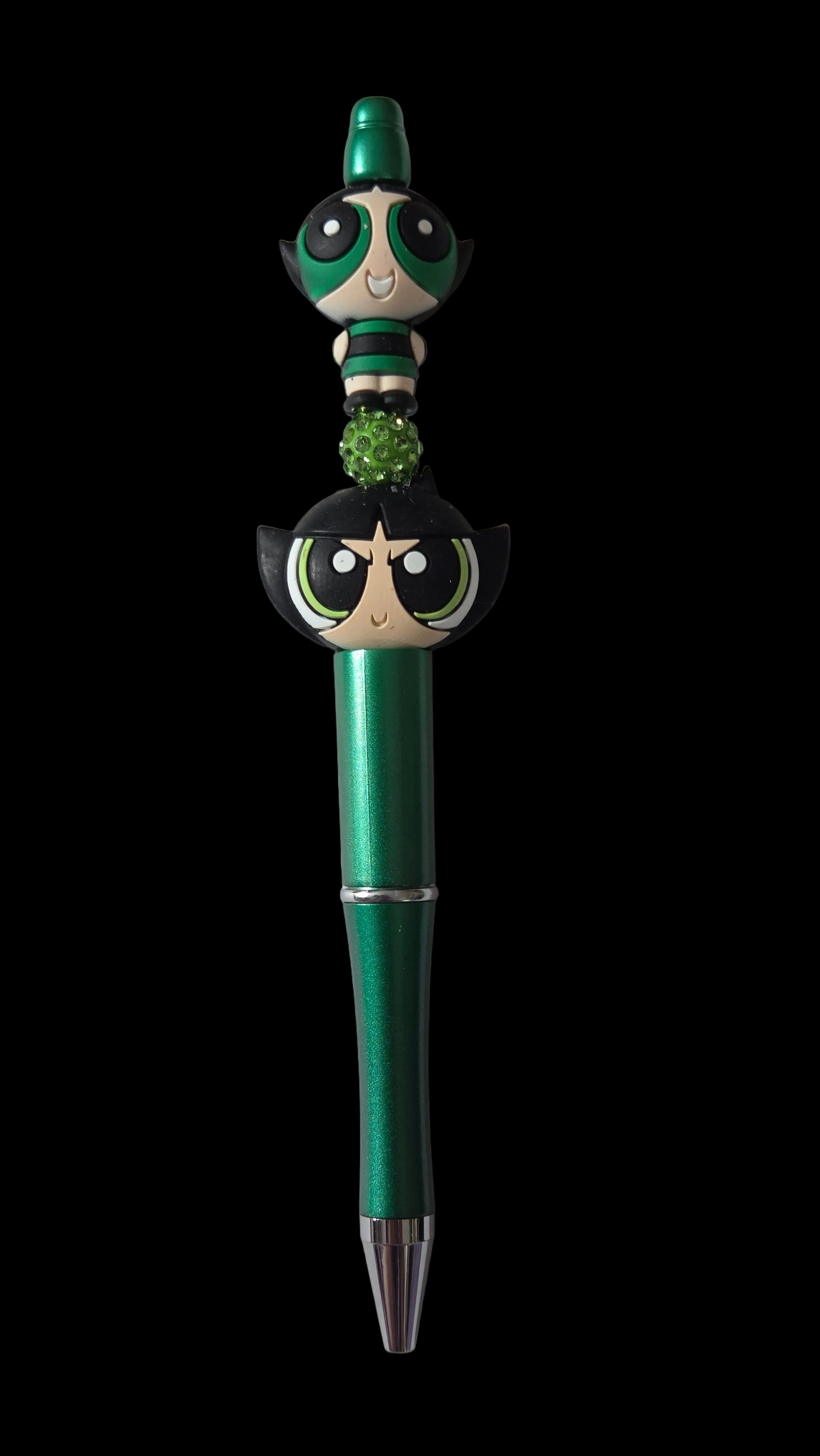Green and blue  pens