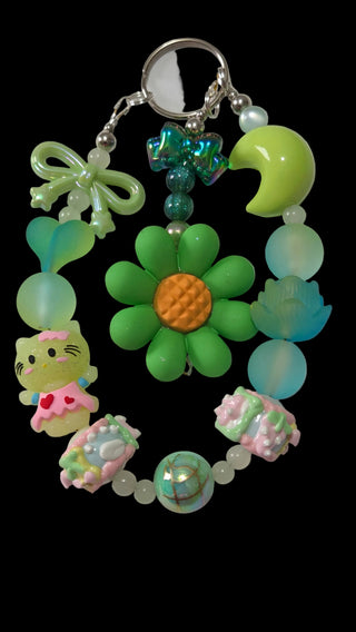 Cartoon Keychains red green purple