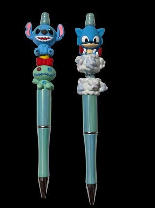 Focal beaded pens