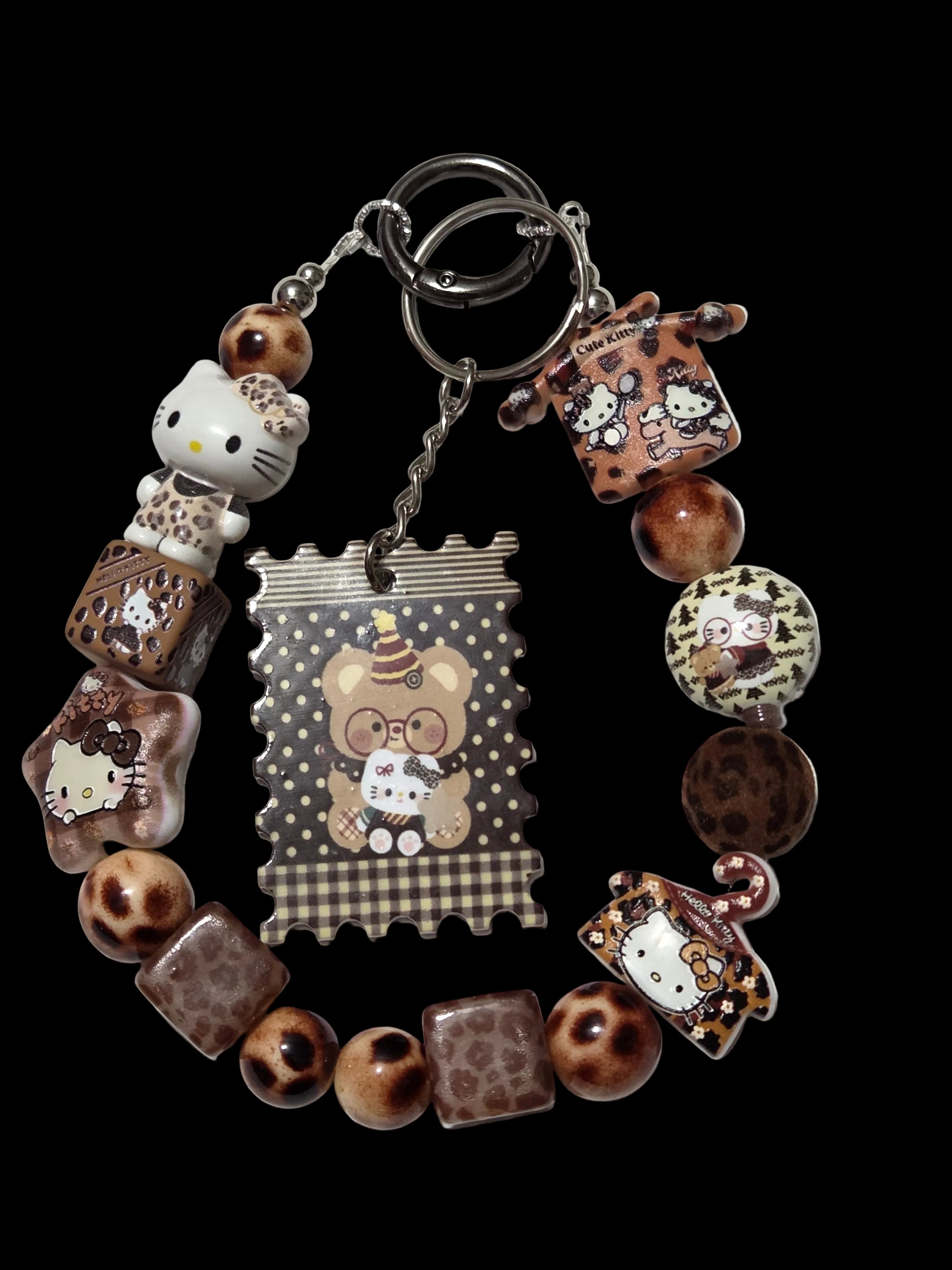 Lepoard Hello kitty Keychains