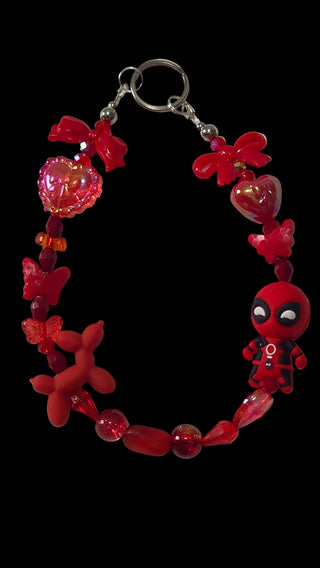 Cartoon Keychains red green purple
