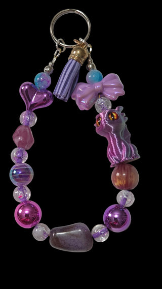 Cartoon Keychains red green purple