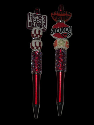 Focal beaded pens