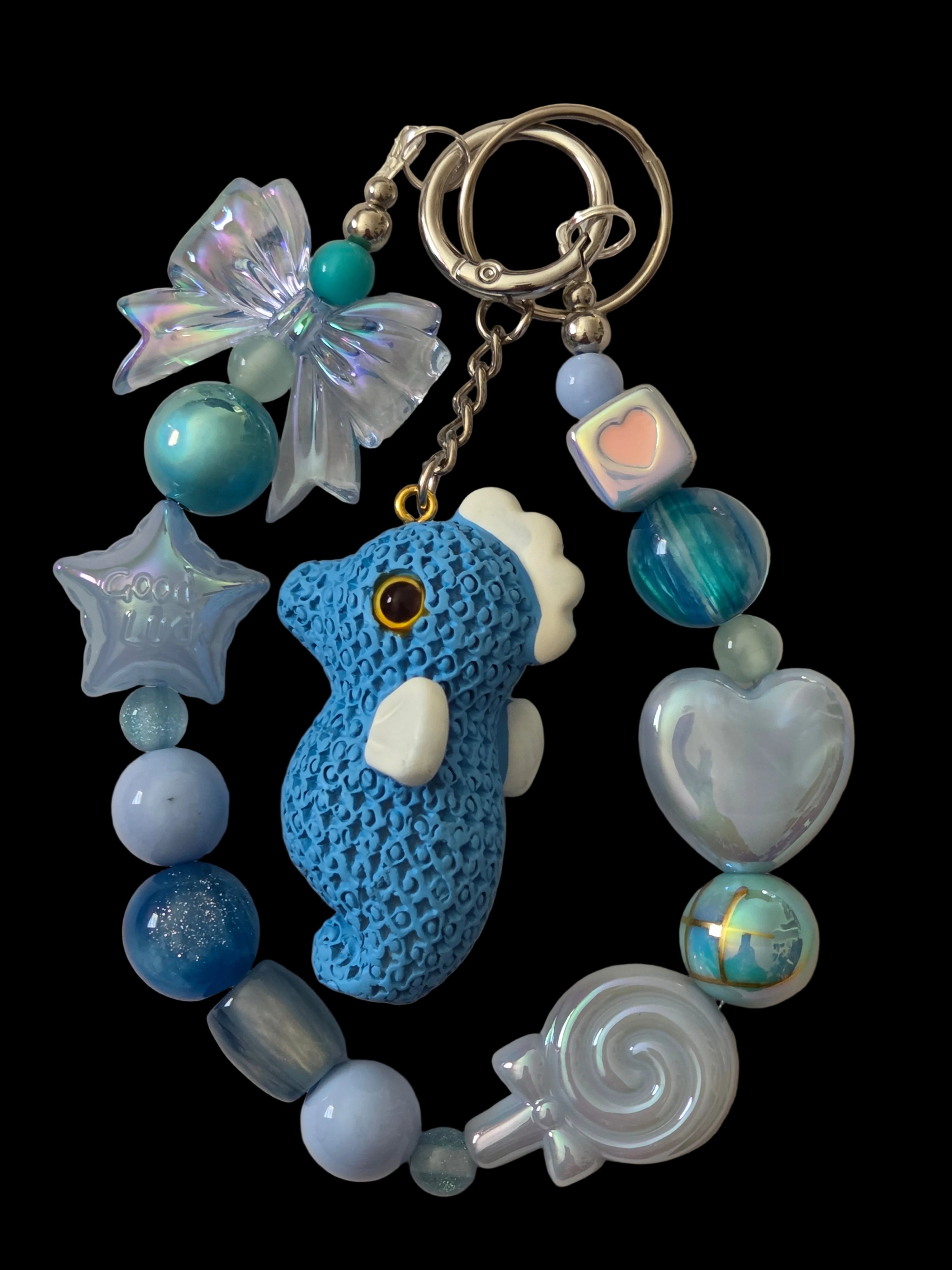 Blue 3d figure Keychains