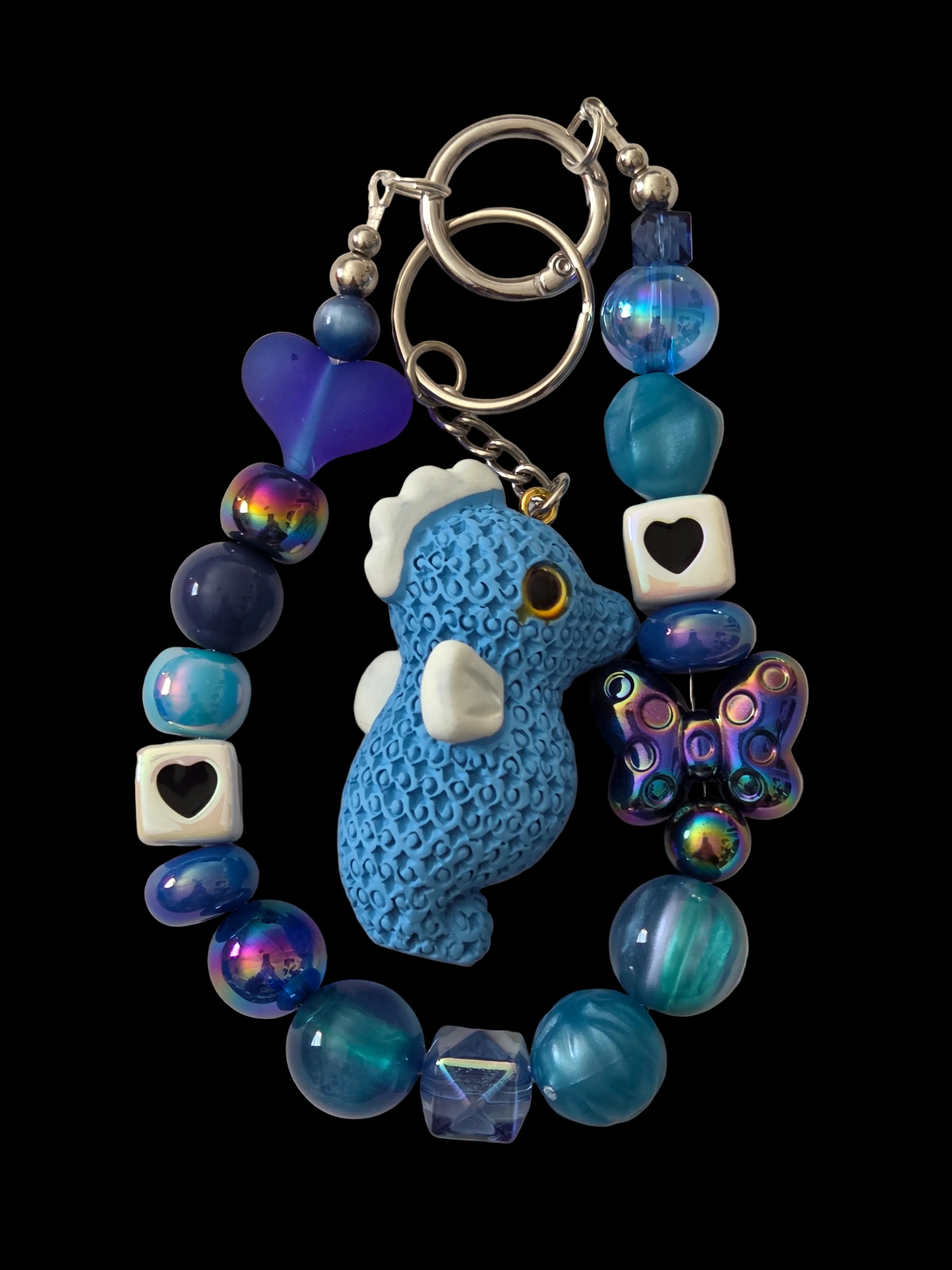 Blue 3d figure Keychains