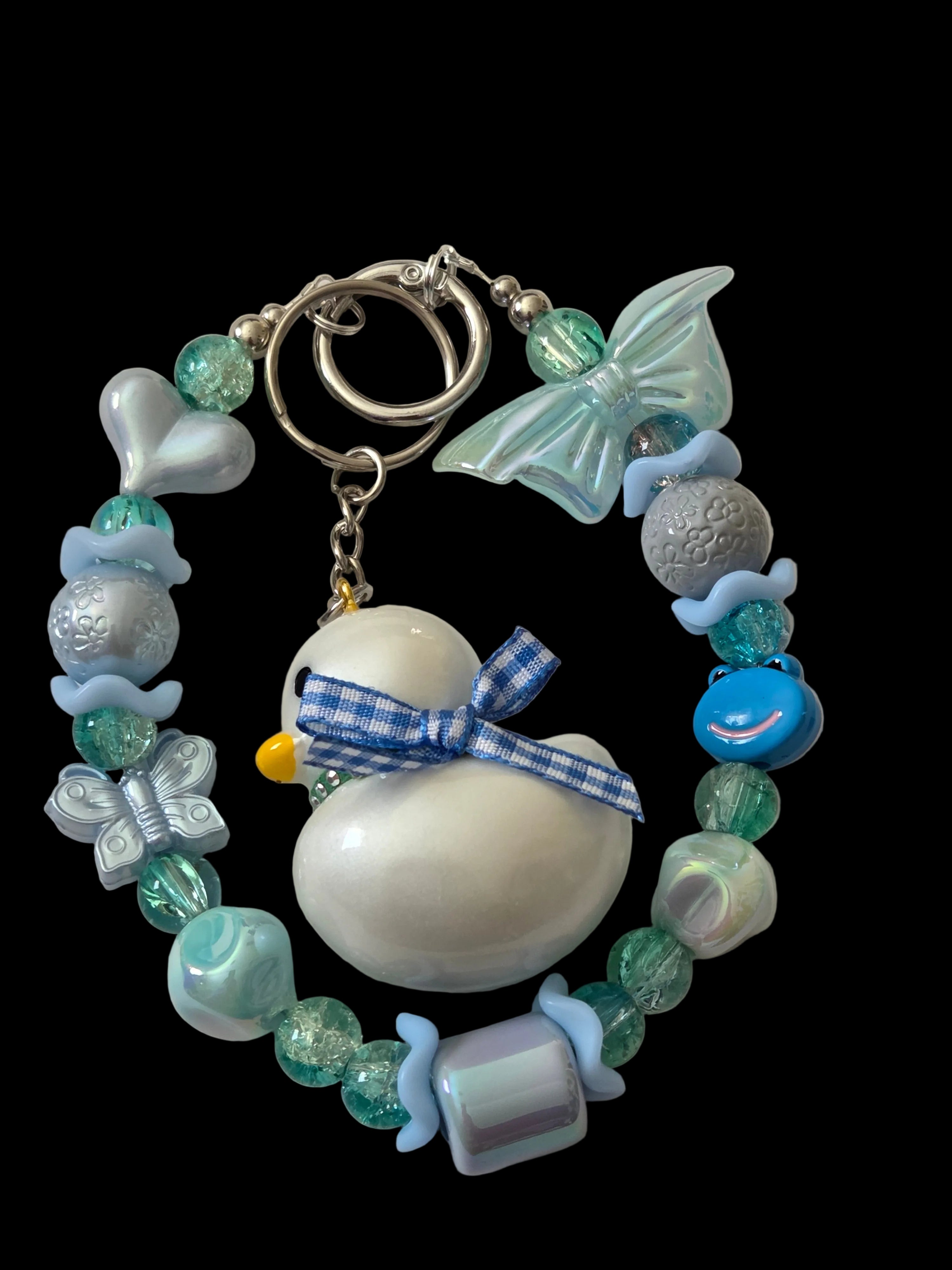 Blue 3d figure Keychains