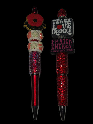 Focal beaded pens