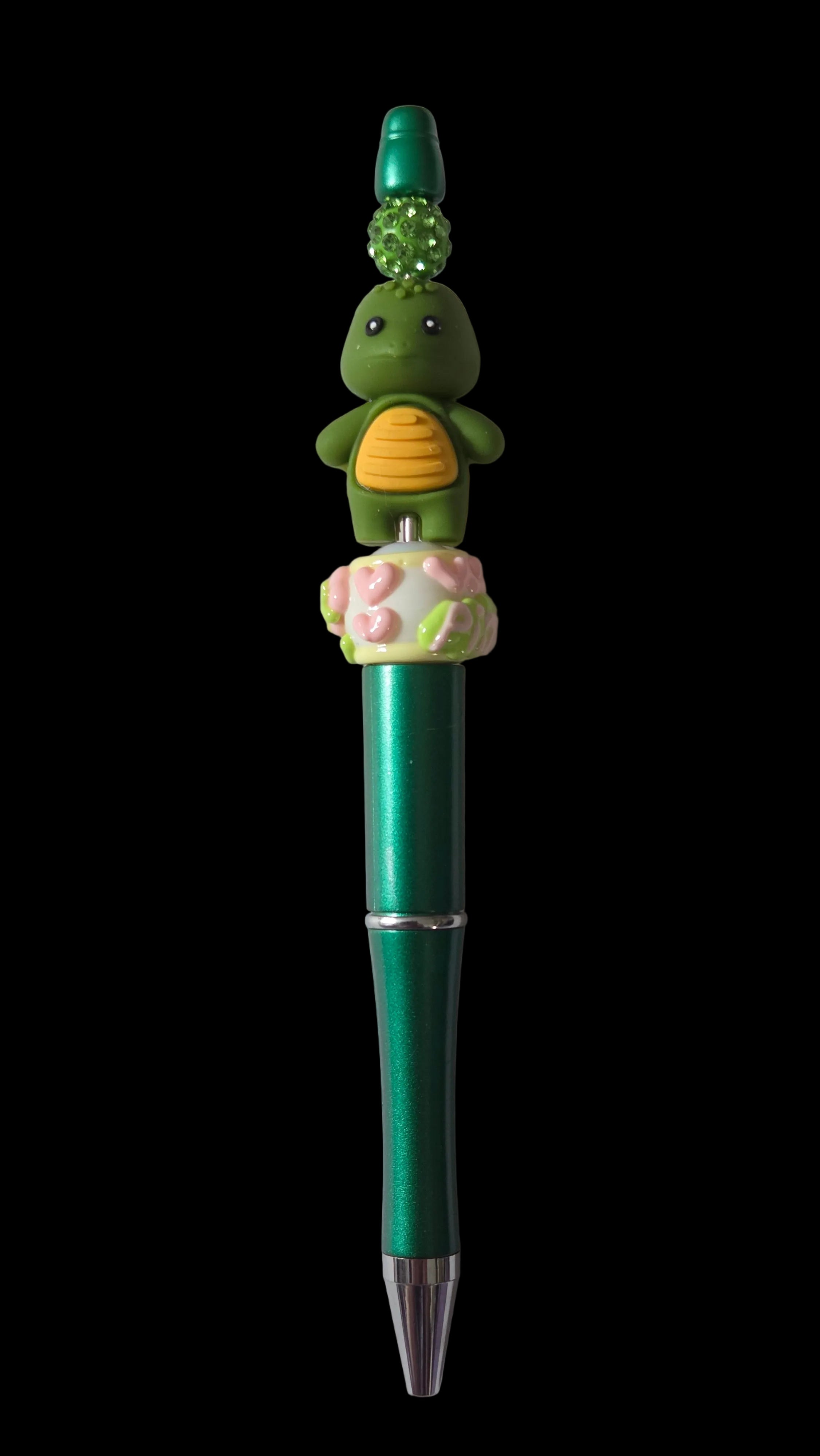 Green and blue  pens