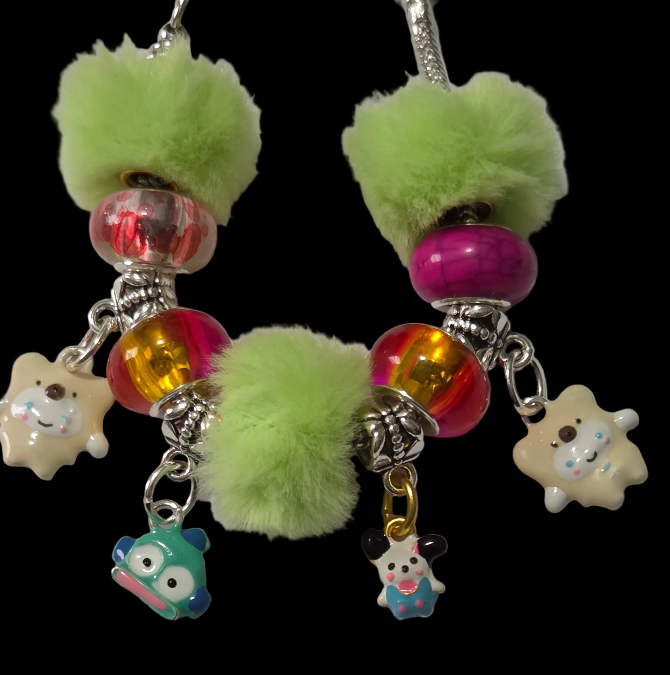 Pandora style cartoon bracelet