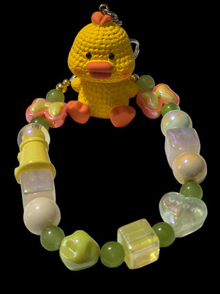 Yellow , gold 3d figure Keychains