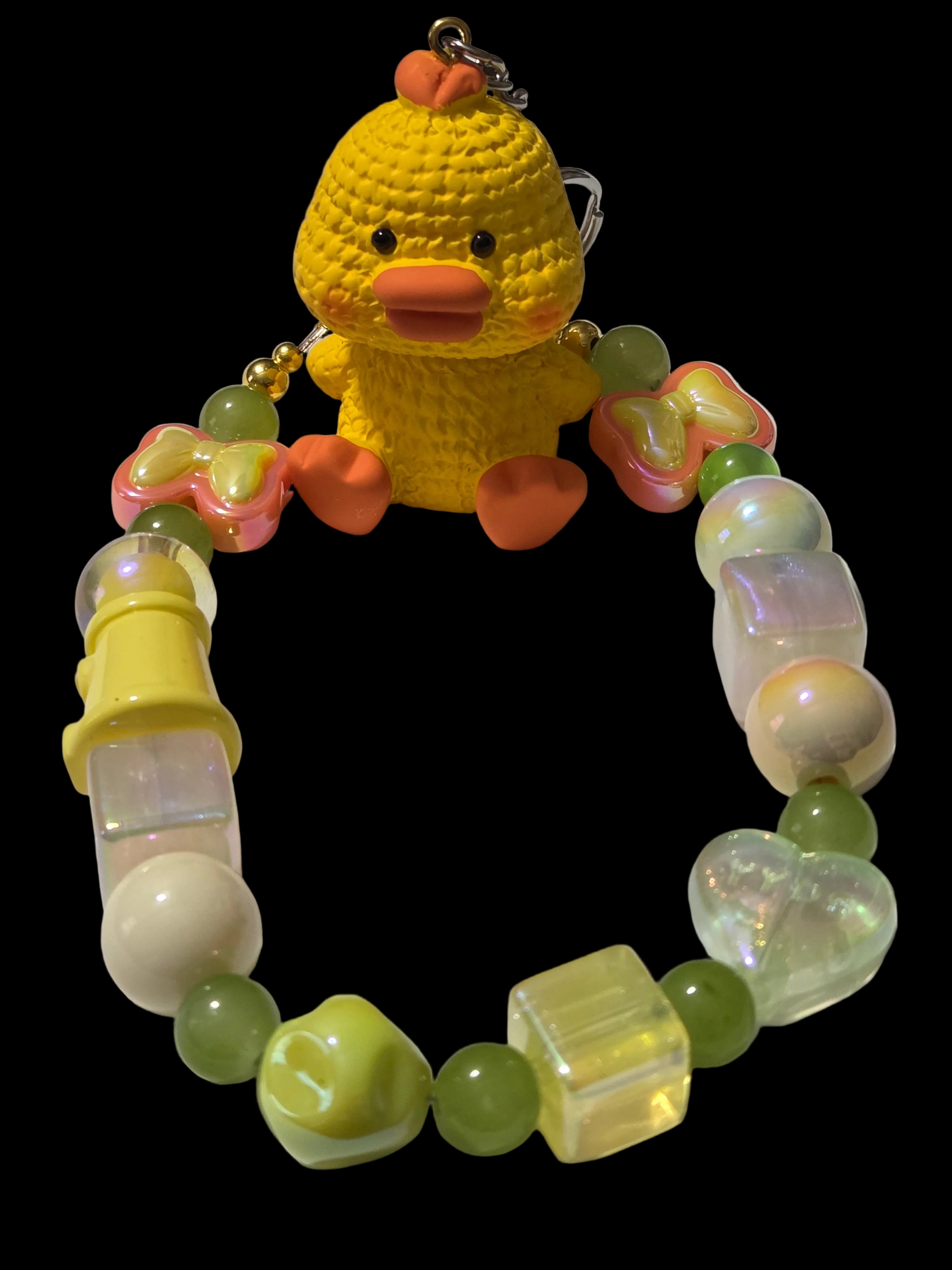 Yellow , gold 3d figure Keychains