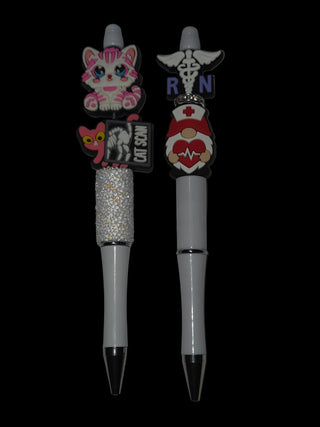 Focal beaded pens