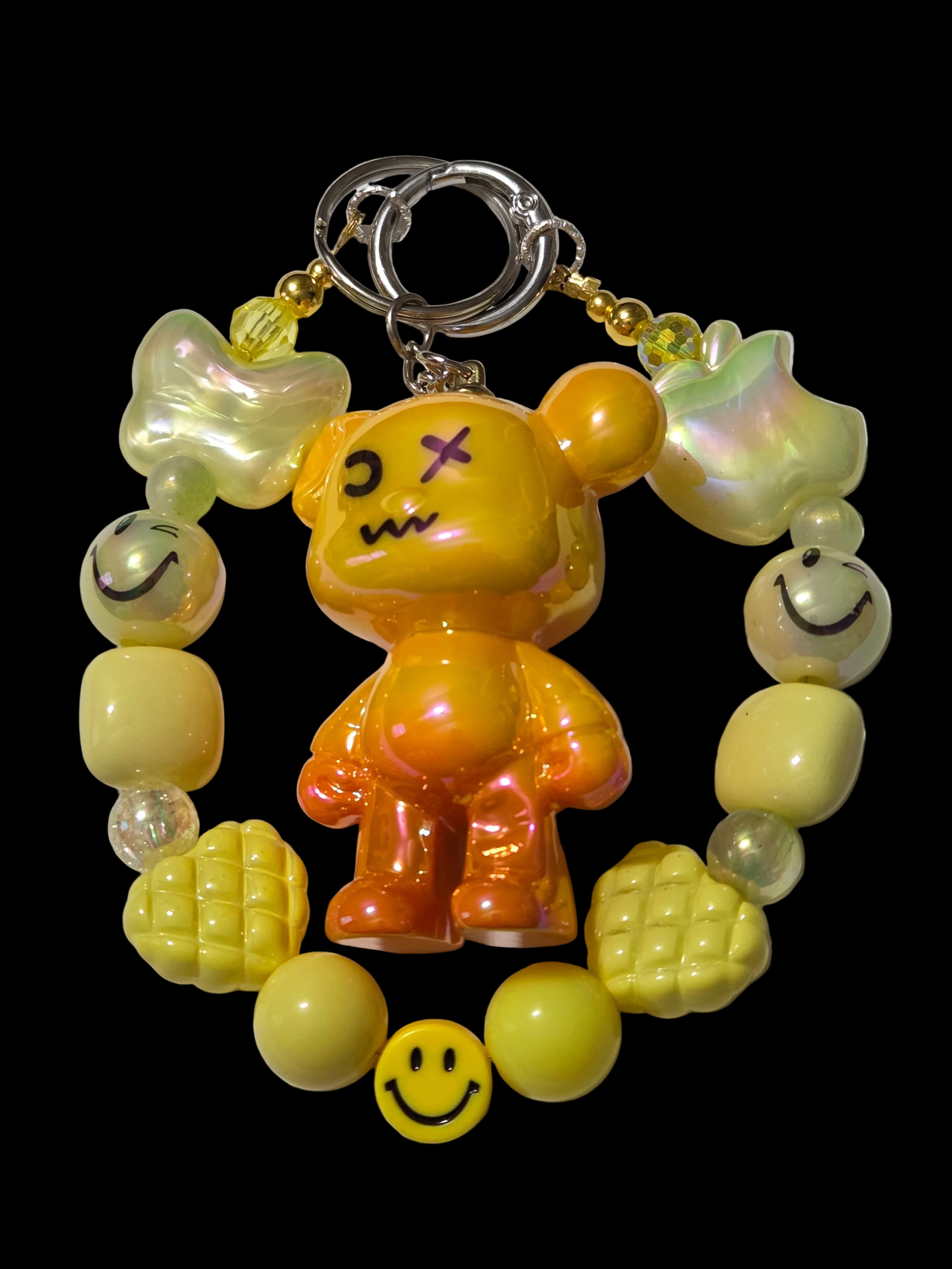 Yellow , gold 3d figure Keychains
