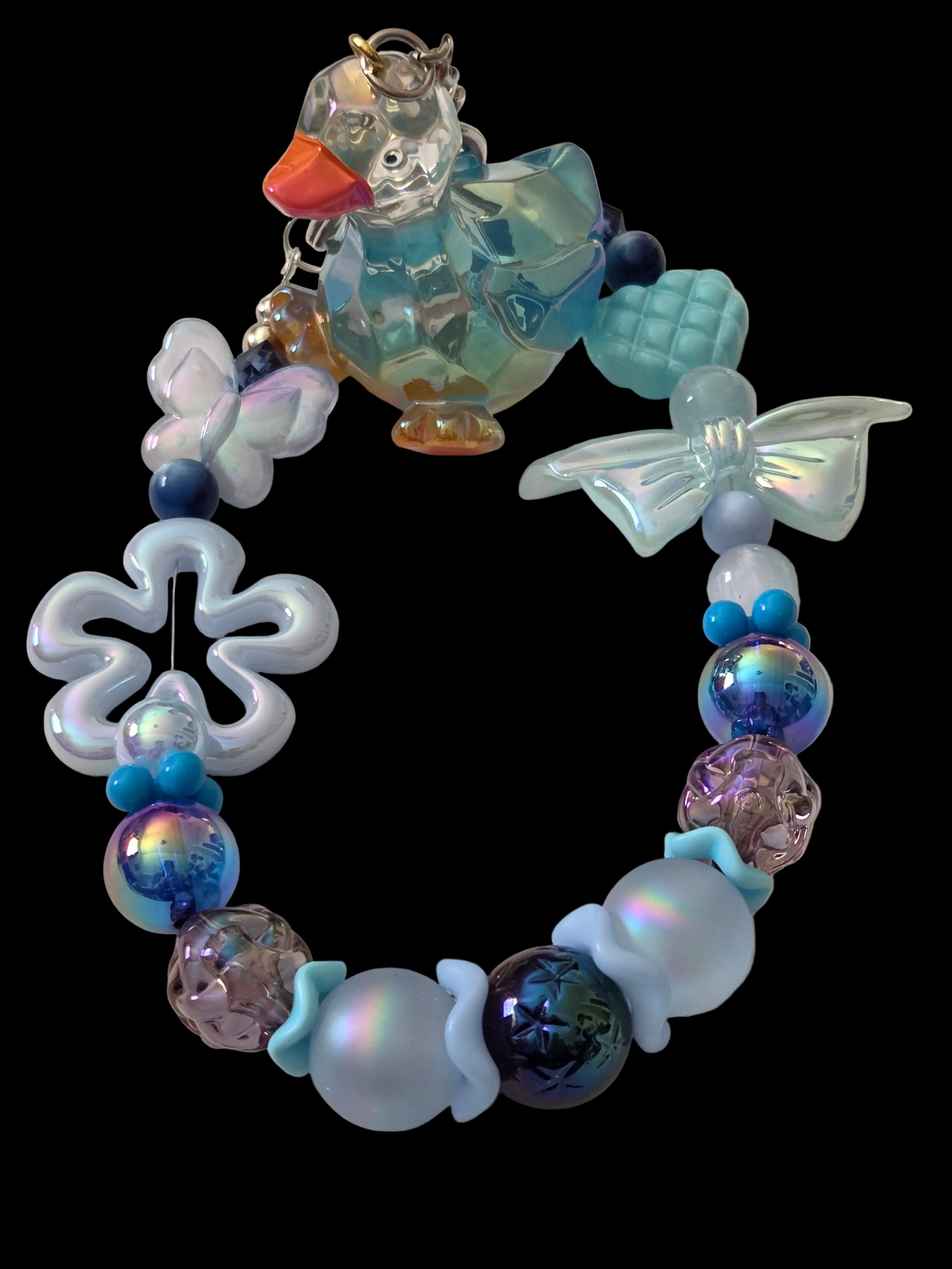 Blue 3d figure Keychains