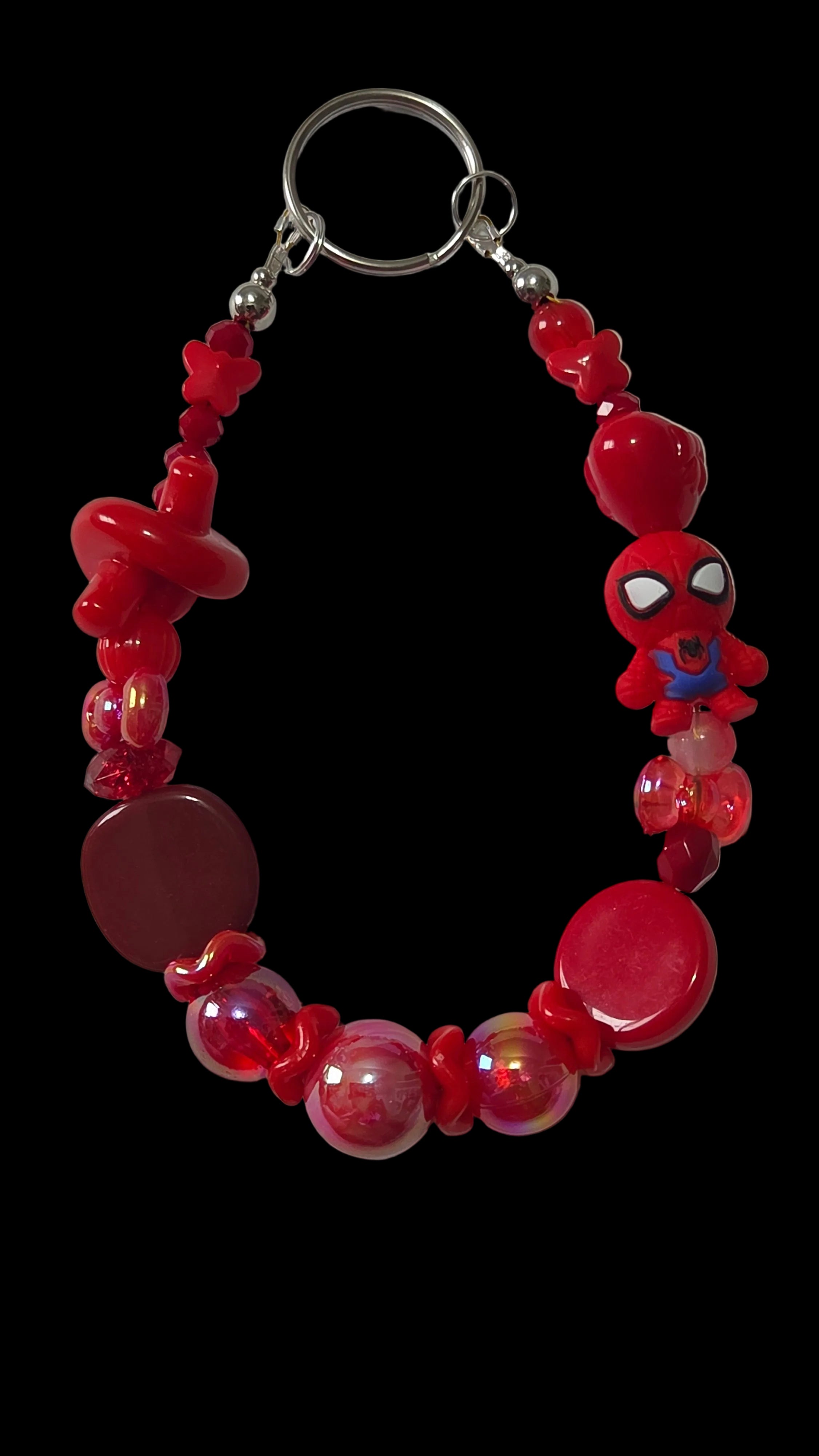 Cartoon Keychains red green purple