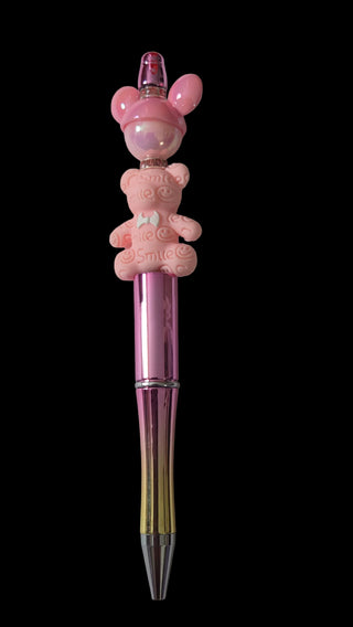 Purple and pink pens