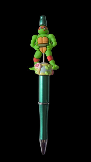 Green and blue  pens