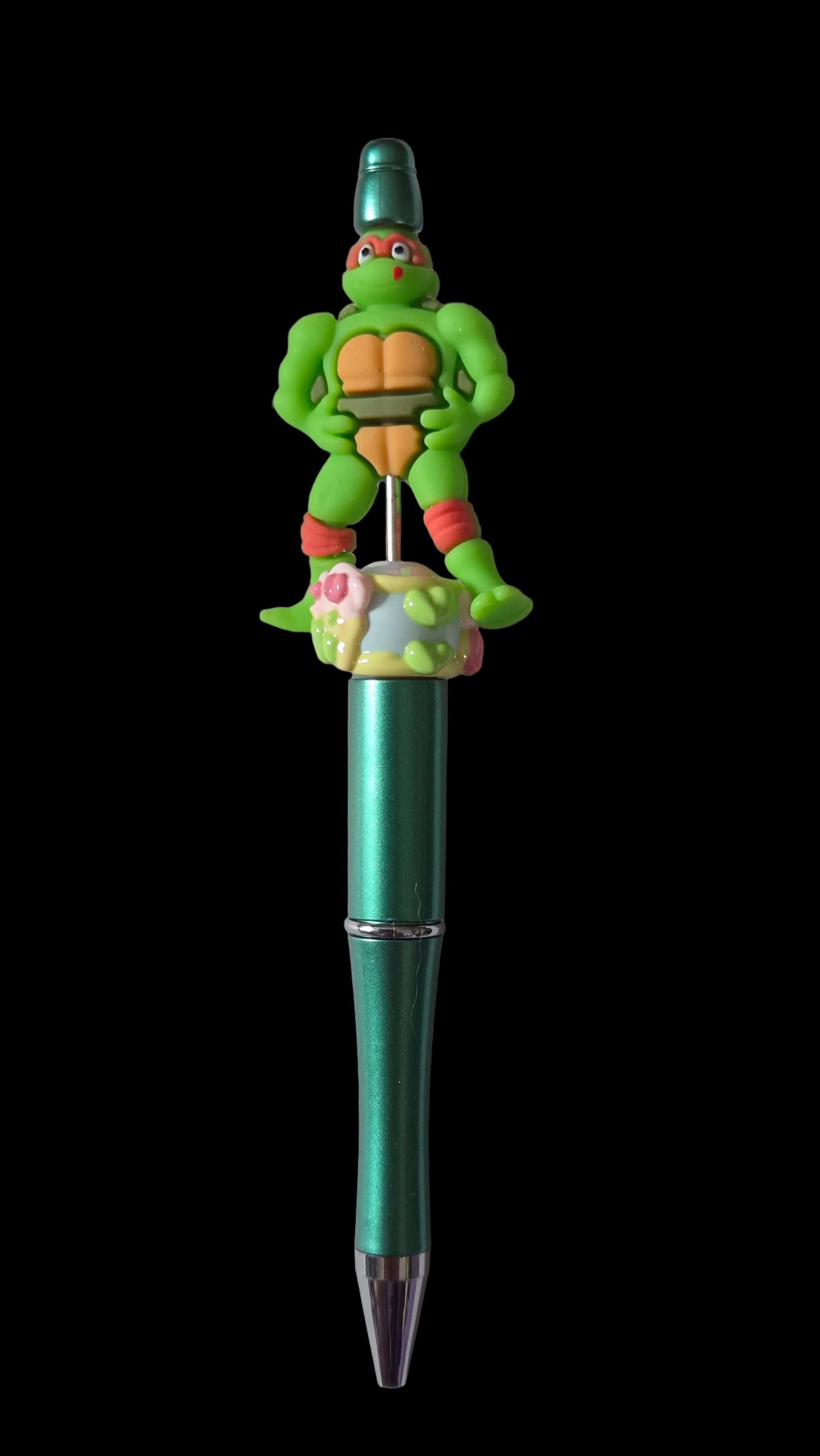 Green and blue  pens