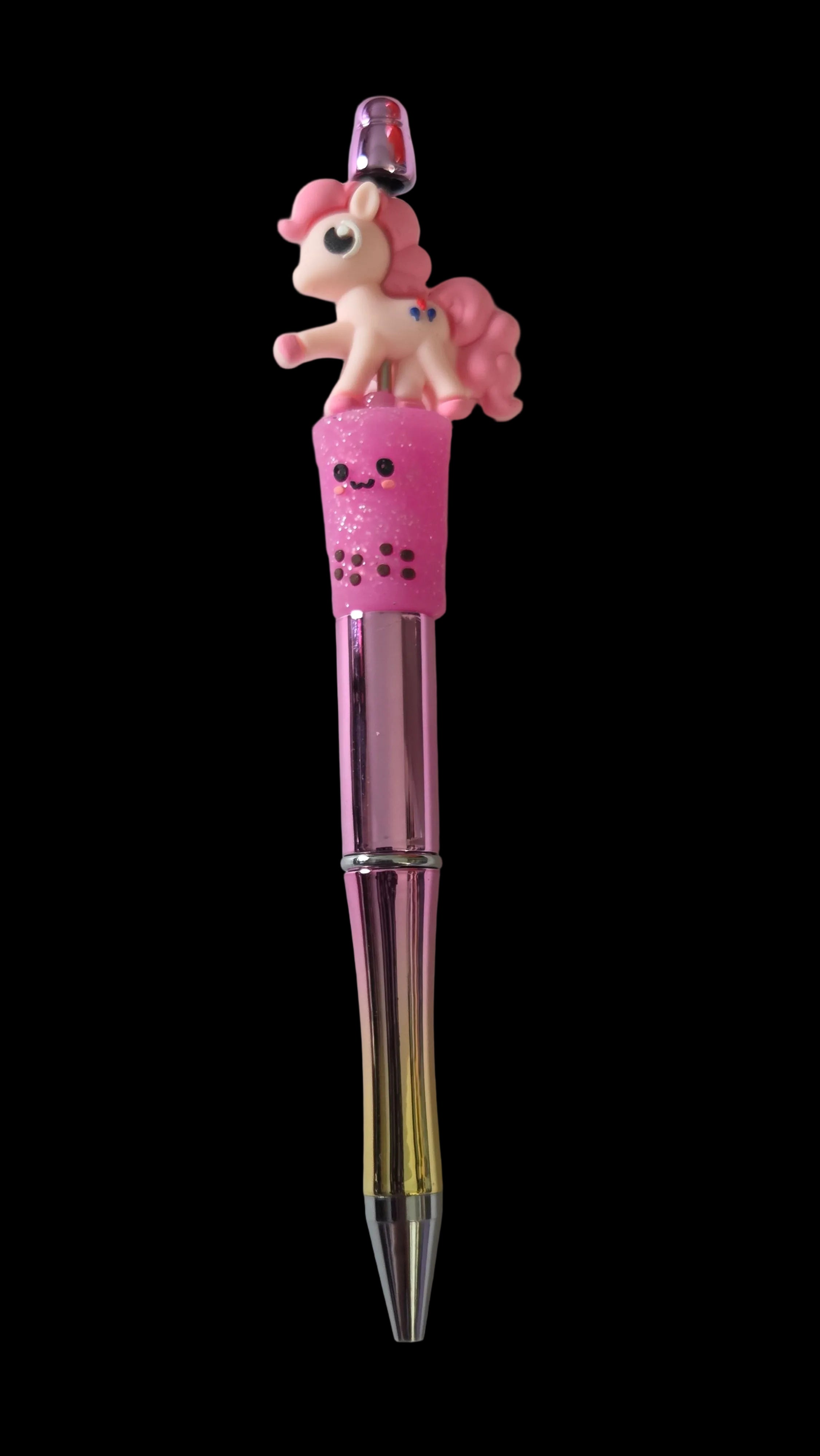 Purple and pink pens