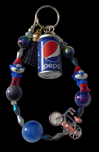 Blue cartoon Keychains