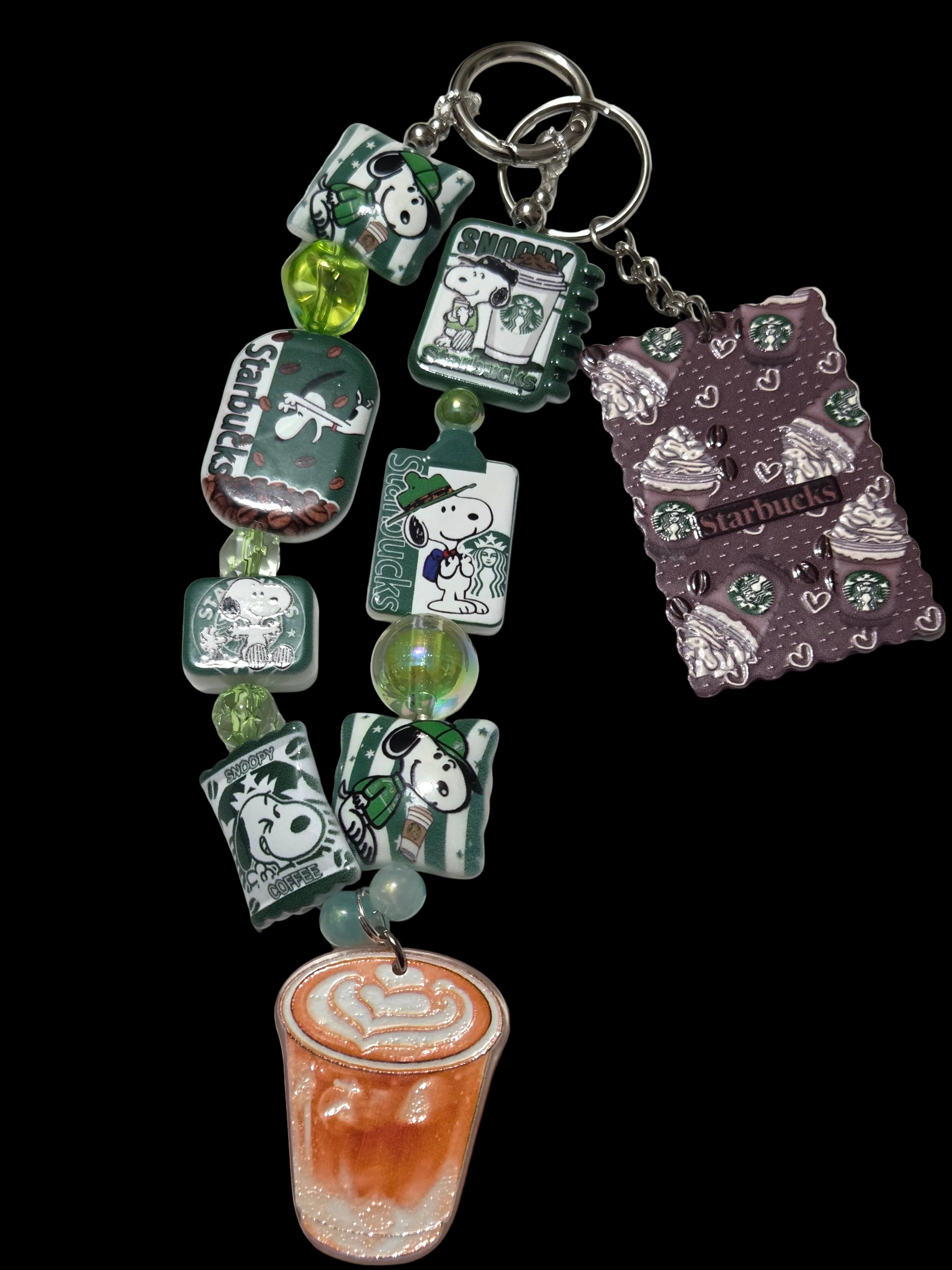 Snoopy Starbucks Keychains