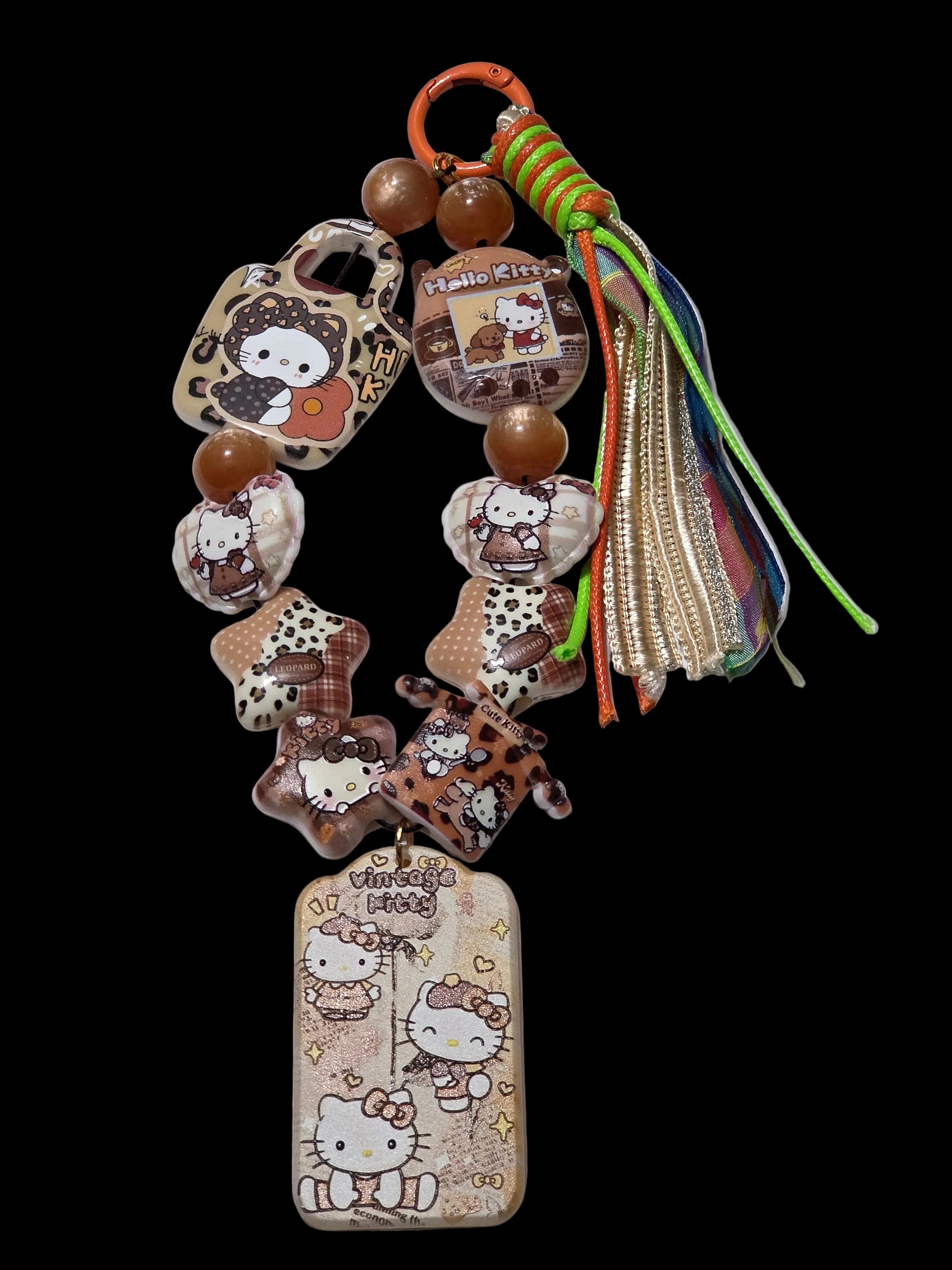 Lepoard Hello kitty Keychains