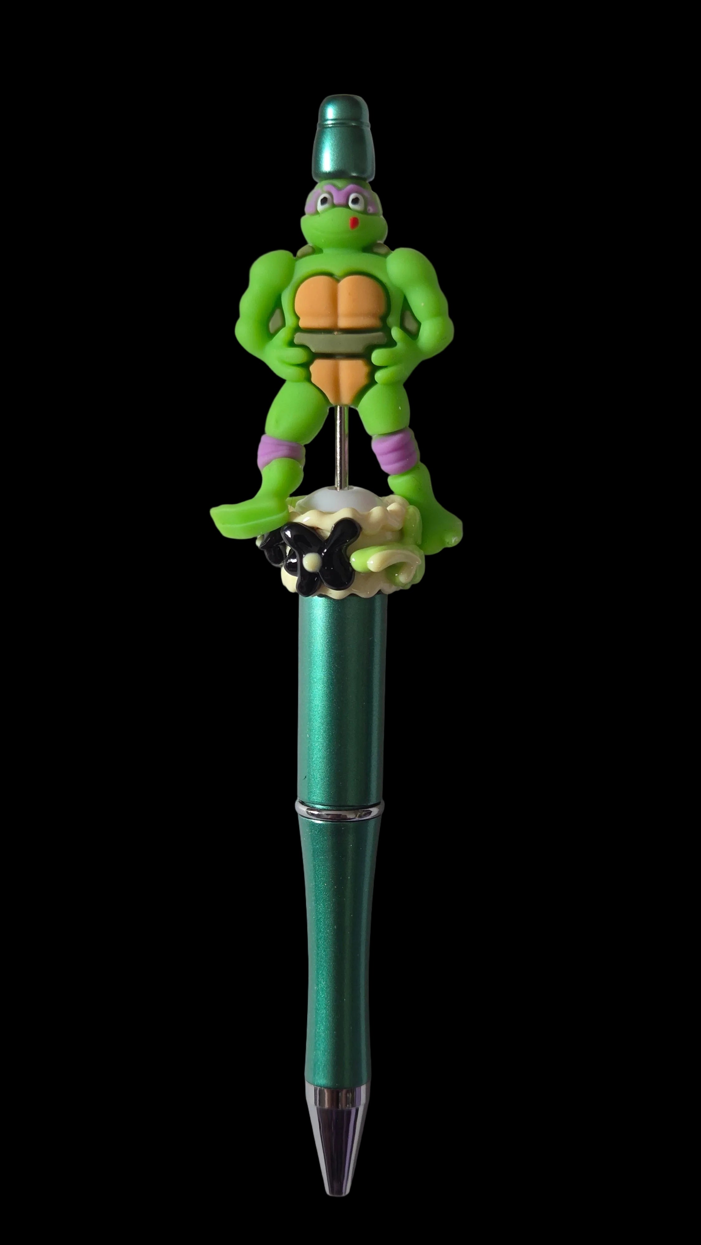 Green and blue  pens