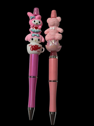 Focal beaded pens