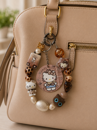 Lepoard Hello kitty Keychains