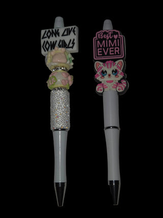 Focal beaded pens