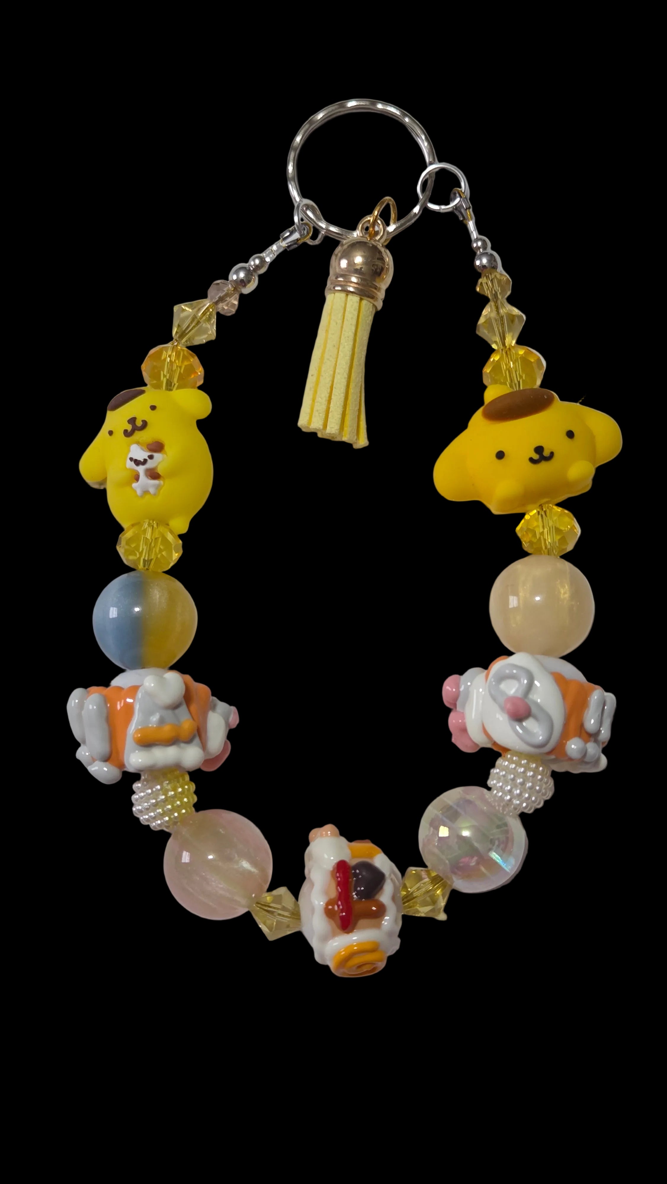 Cartoon yellow Keychains