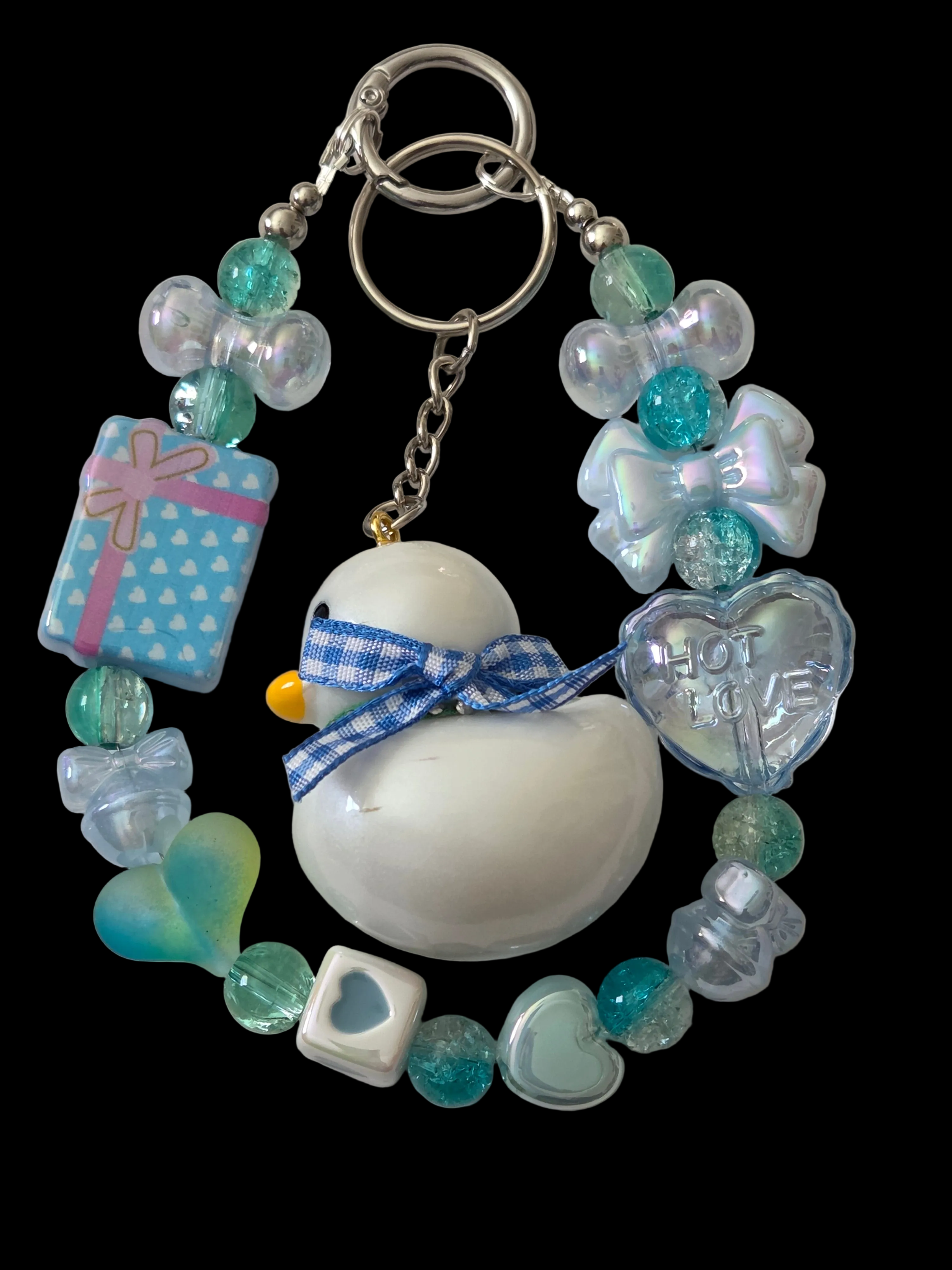 Blue 3d figure Keychains