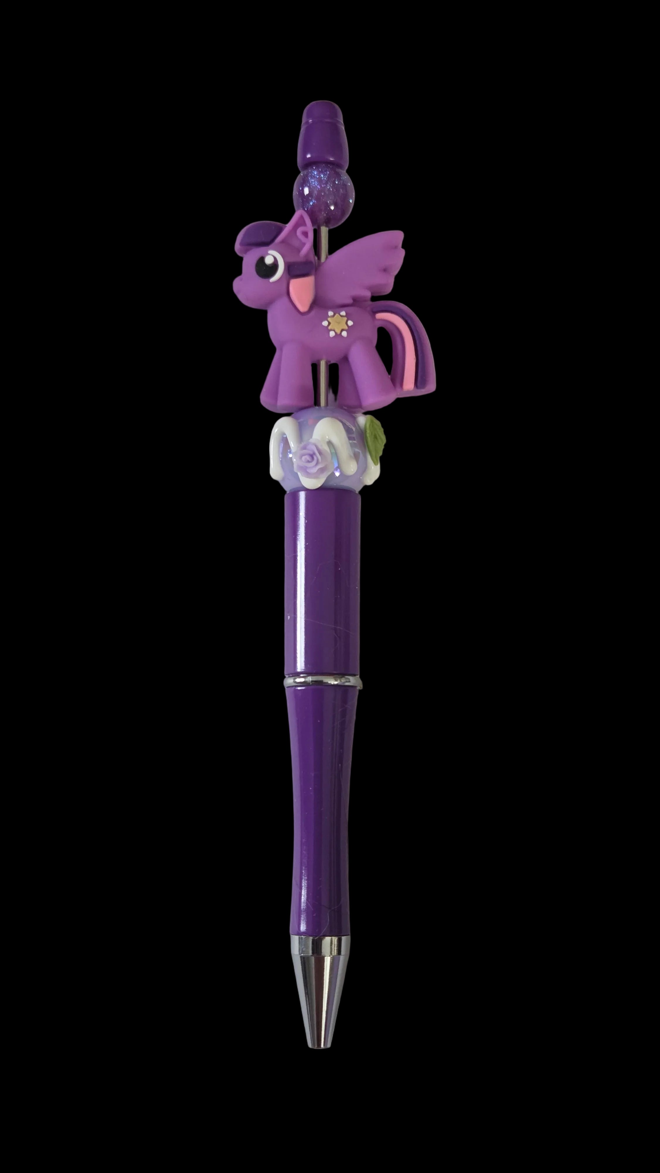 Purple and pink pens