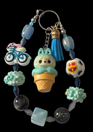 Blue cartoon Keychains