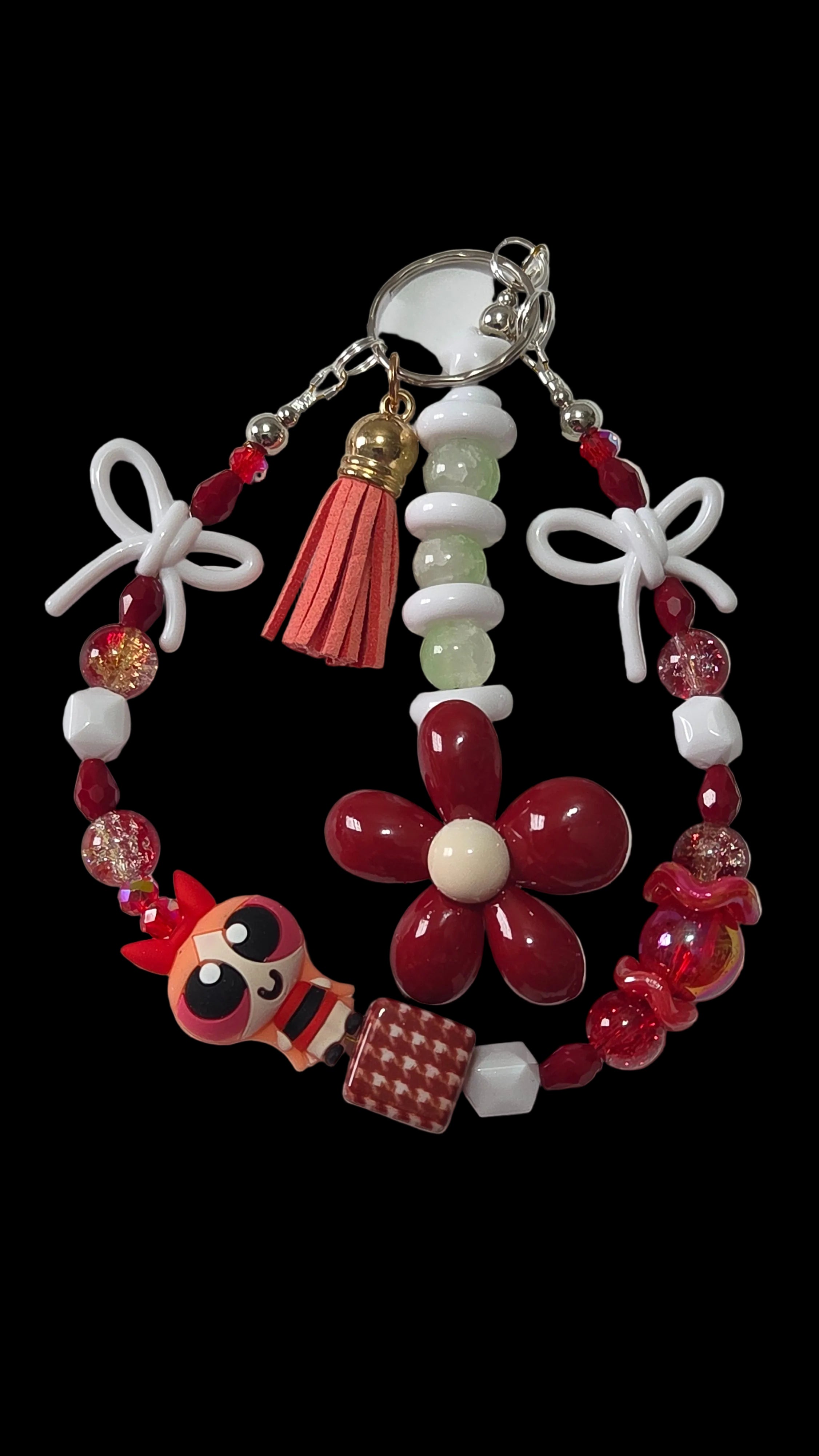 Cartoon Keychains red green purple