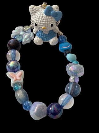 Blue 3d figure Keychains