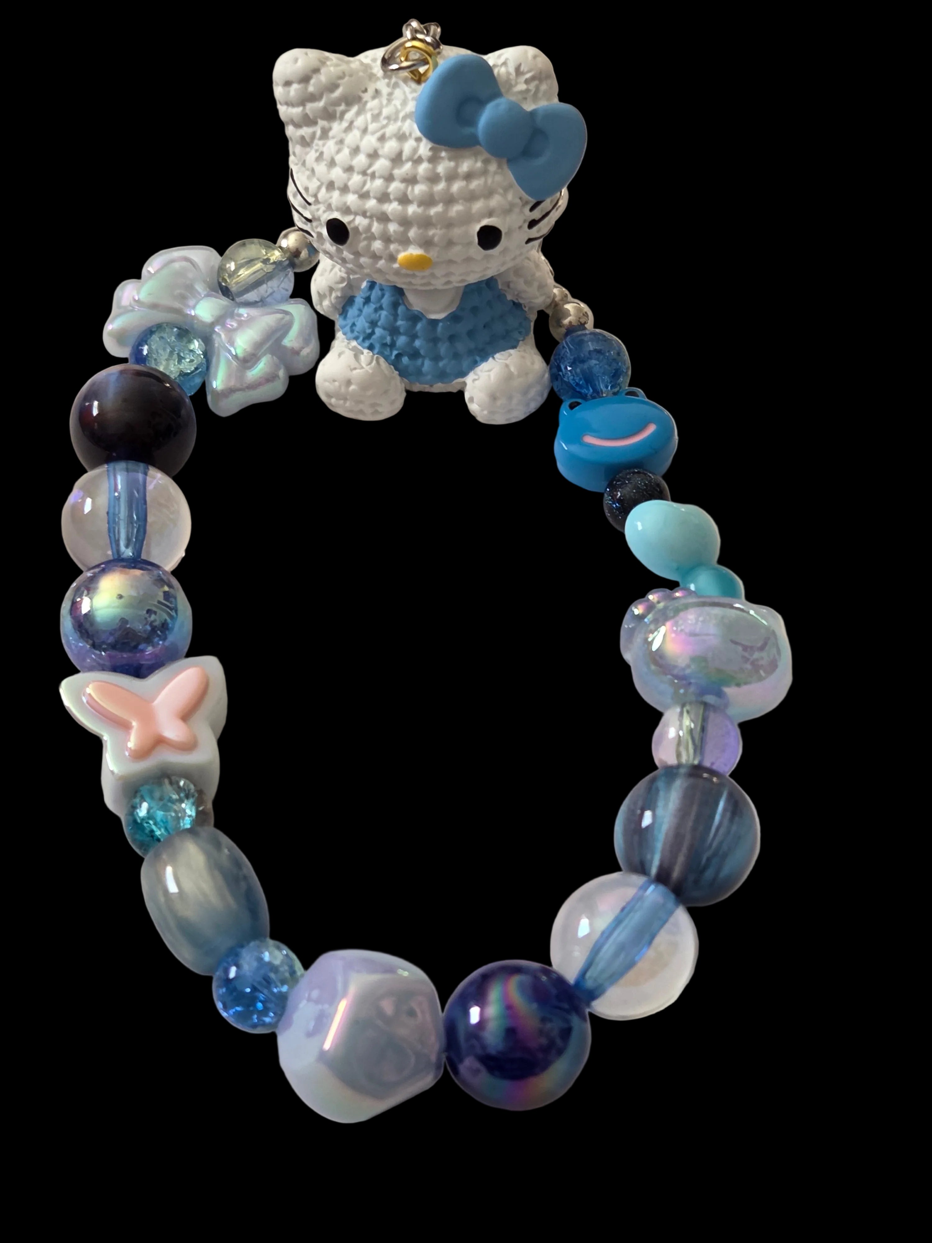 Blue 3d figure Keychains