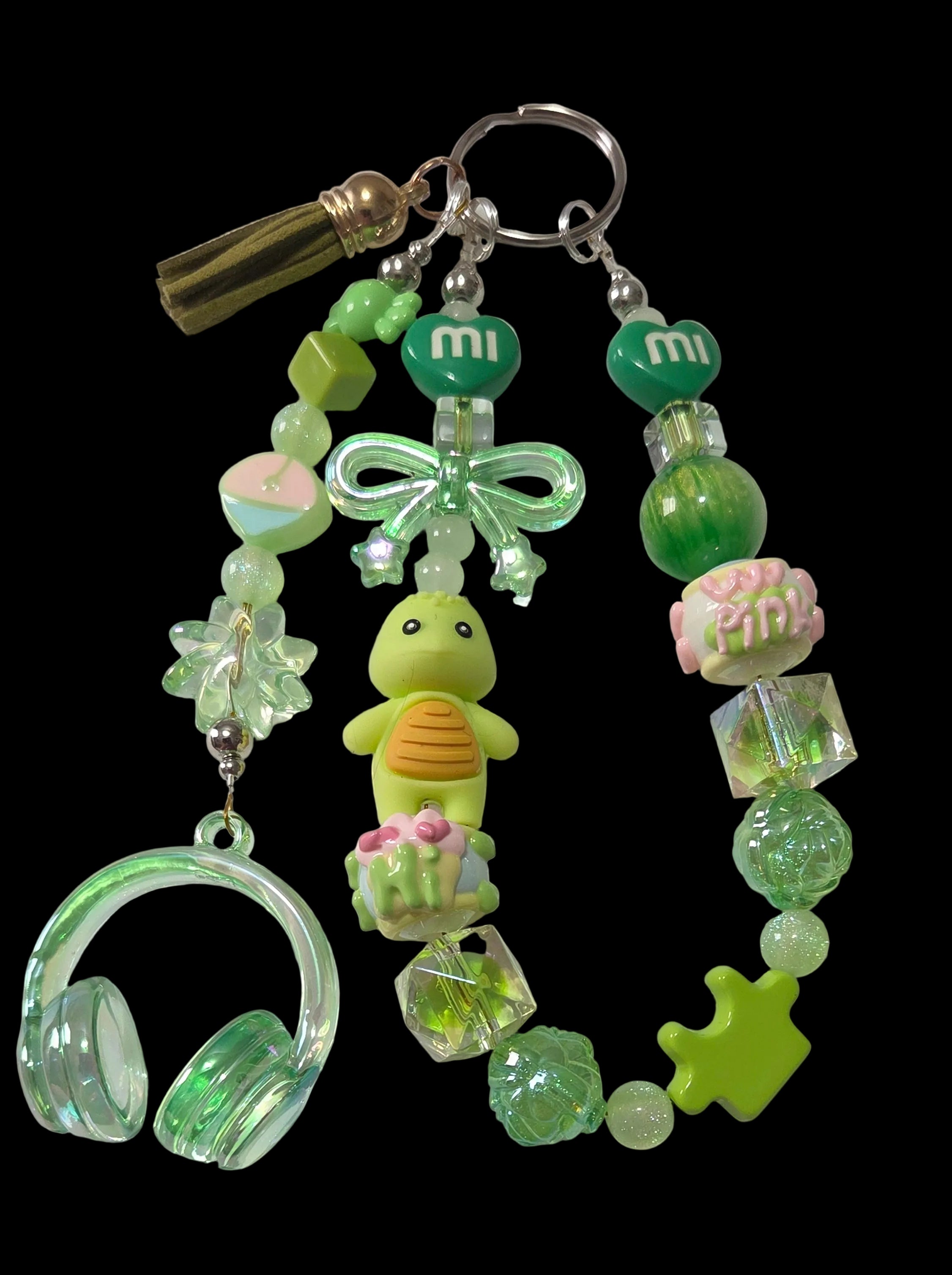 Cartoon Keychains red green purple