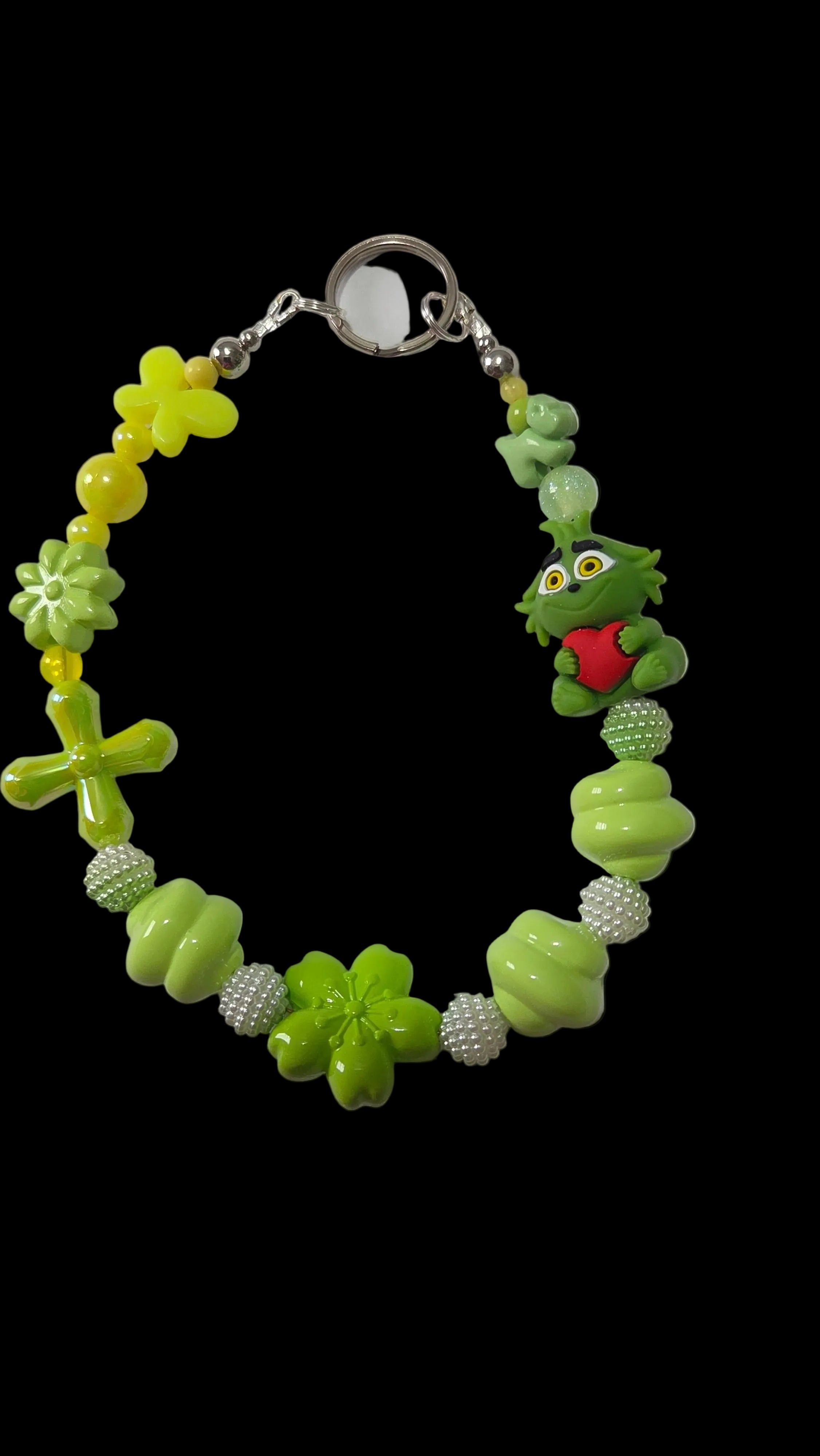 Cartoon Keychains red green purple